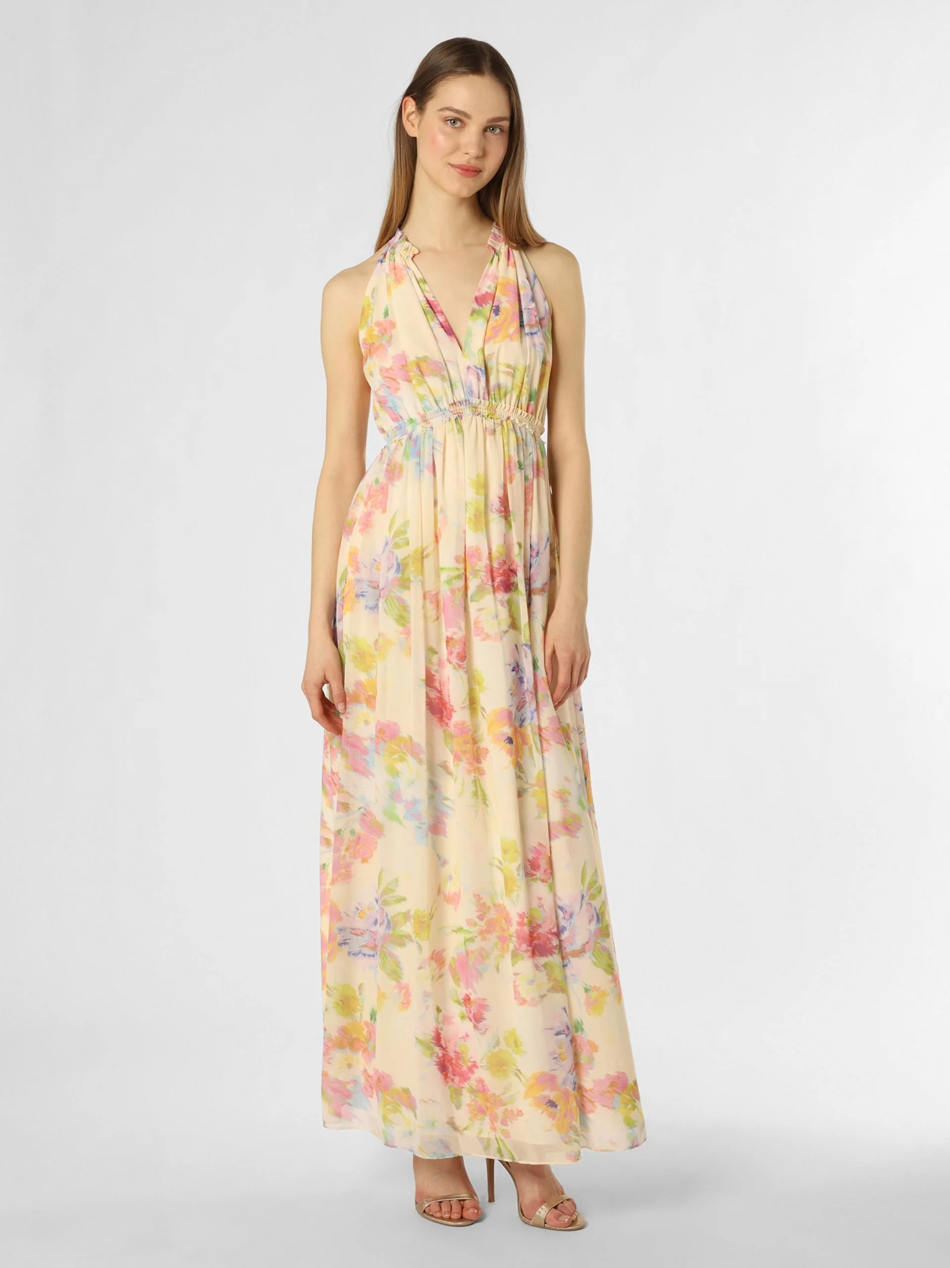 Marie Lund Avondjurken Avondjurk Dames Beige 1 Marie Lund Avondjurken Avondjurk Dames Beige