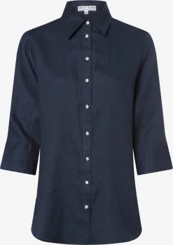 Marie Lund Blouses Met Korte Mouw Blouse Rihab Dames Indigo