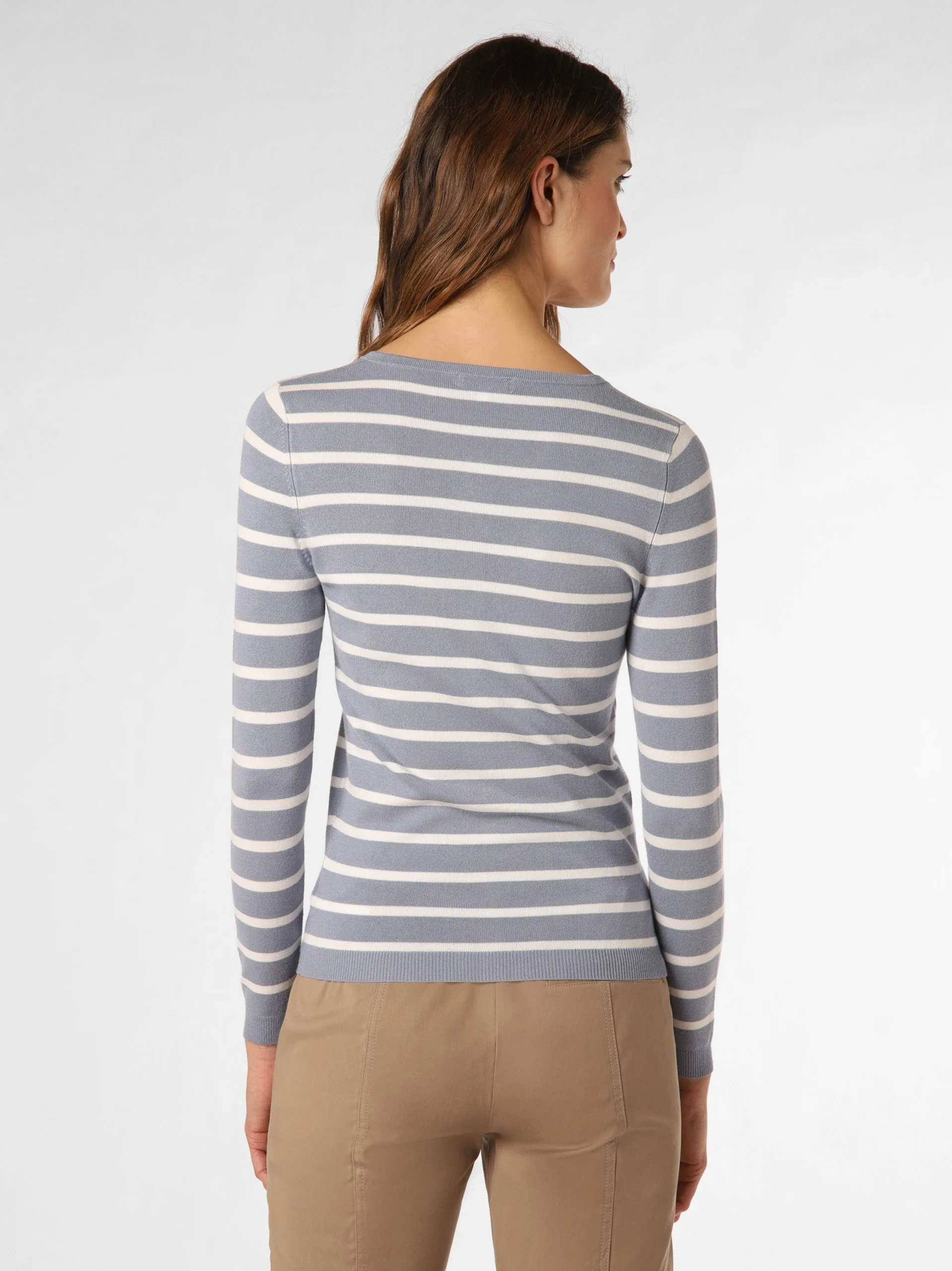 Marie Lund Vesten Gebreid Vest Dames Lichtblauw / Wit 3 Marie Lund Vesten Gebreid Vest Dames Lichtblauw / Wit - Afbeelding 3