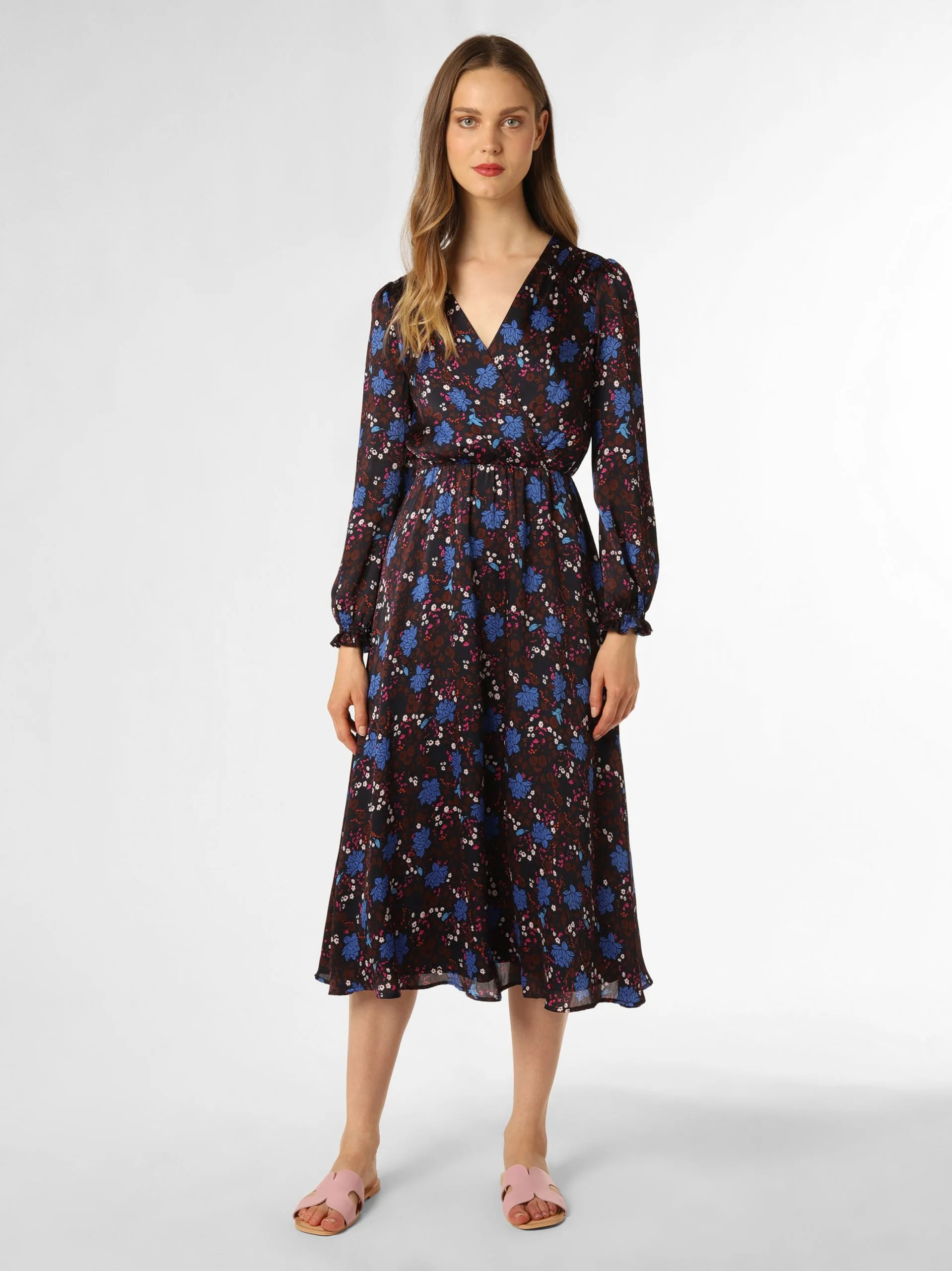 Marie Lund Midi Jurken Jurk Dames Gemengde Kleuren 1 Marie Lund Midi Jurken Jurk Dames Gemengde Kleuren