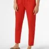 Marie Lund Bandplooibroeken Tapered Bandplooibroek Dames Vuurrood