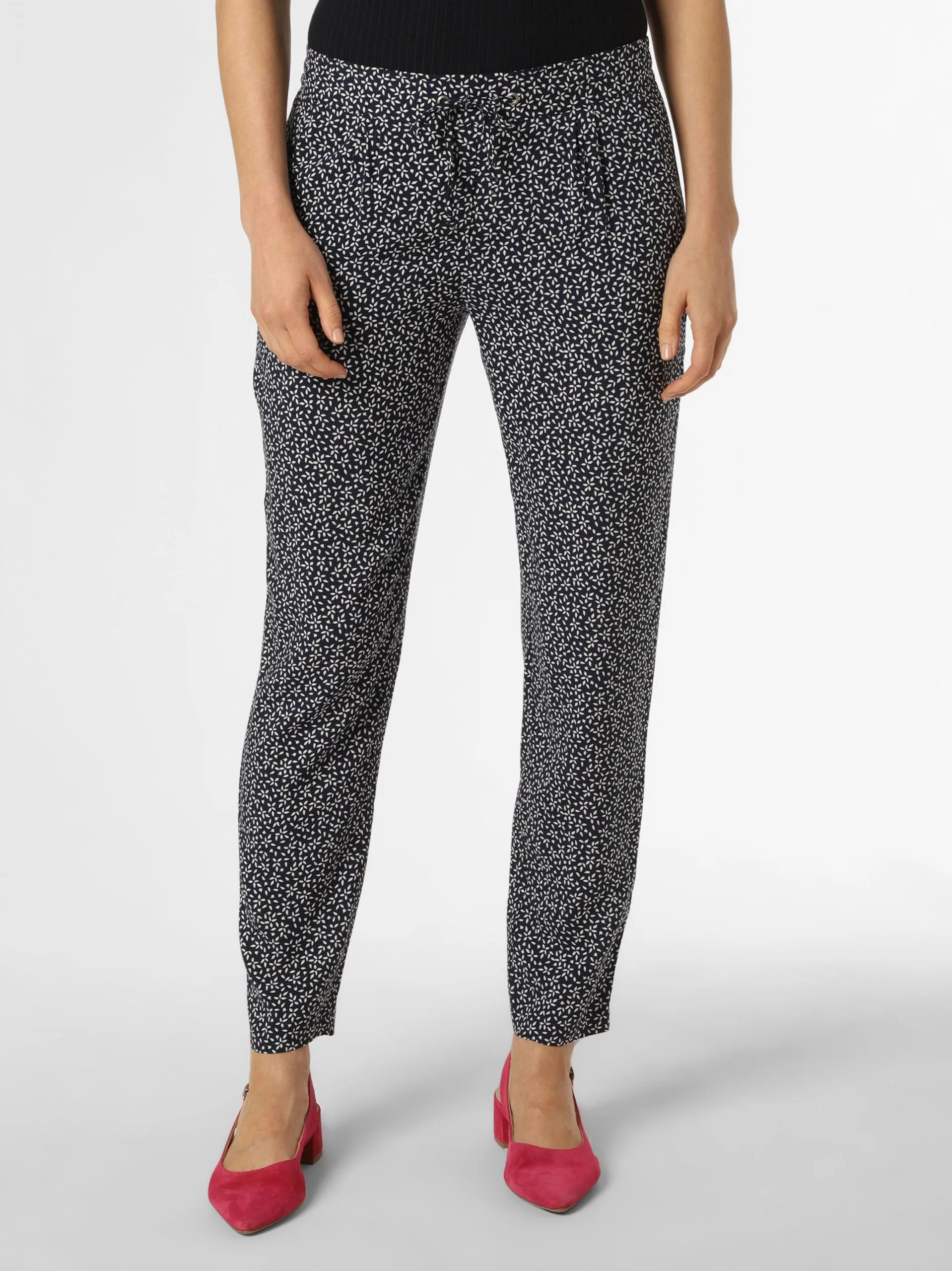 Marie Lund Bandplooibroeken Regular Bandplooibroek Dames Nachtblauw 1 Marie Lund Bandplooibroeken Regular Bandplooibroek Dames Nachtblauw