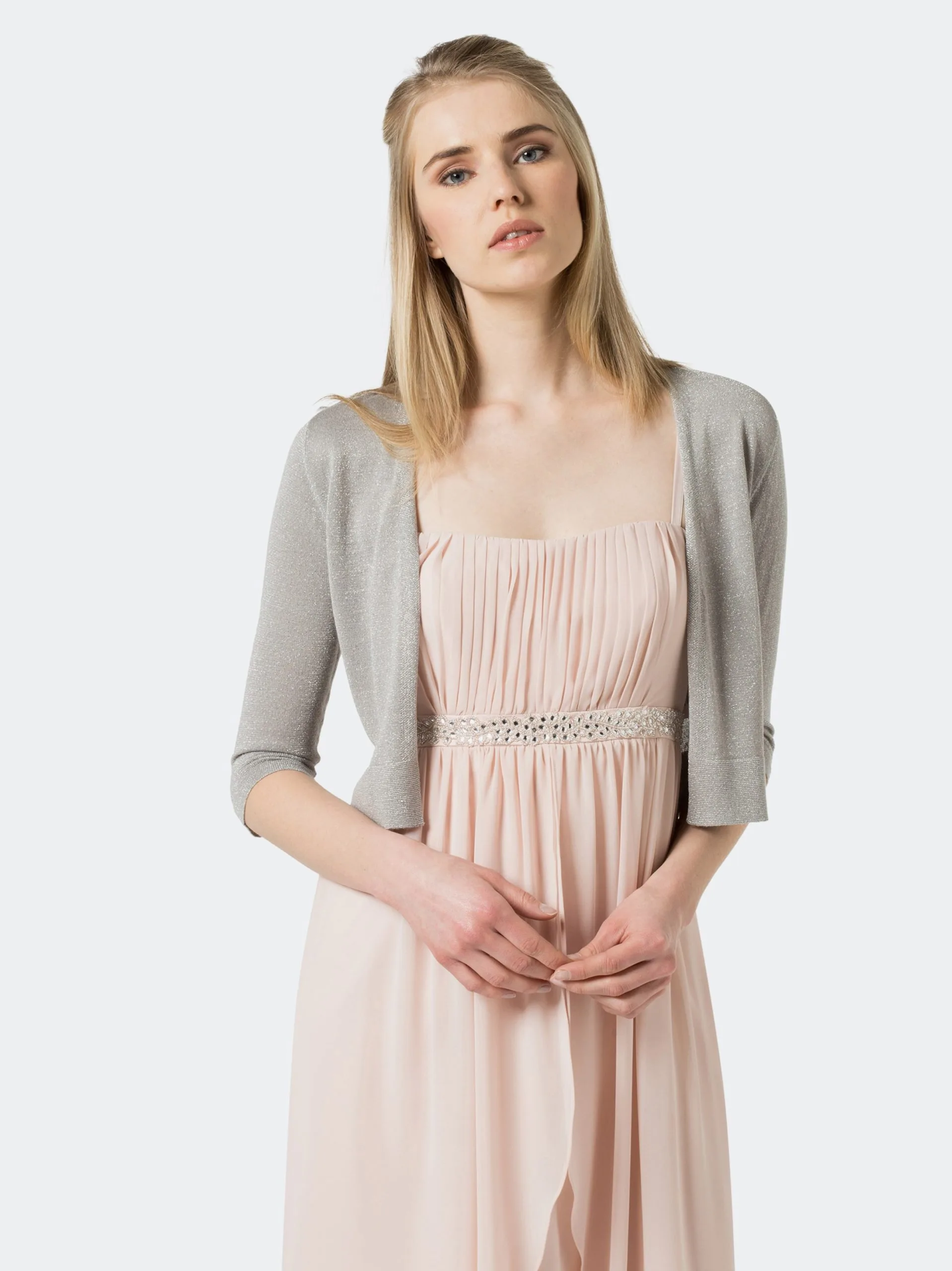 Marie Lund Boleros Bolero Dames Zilvergrijs 1 Marie Lund Boleros Bolero Dames Zilvergrijs