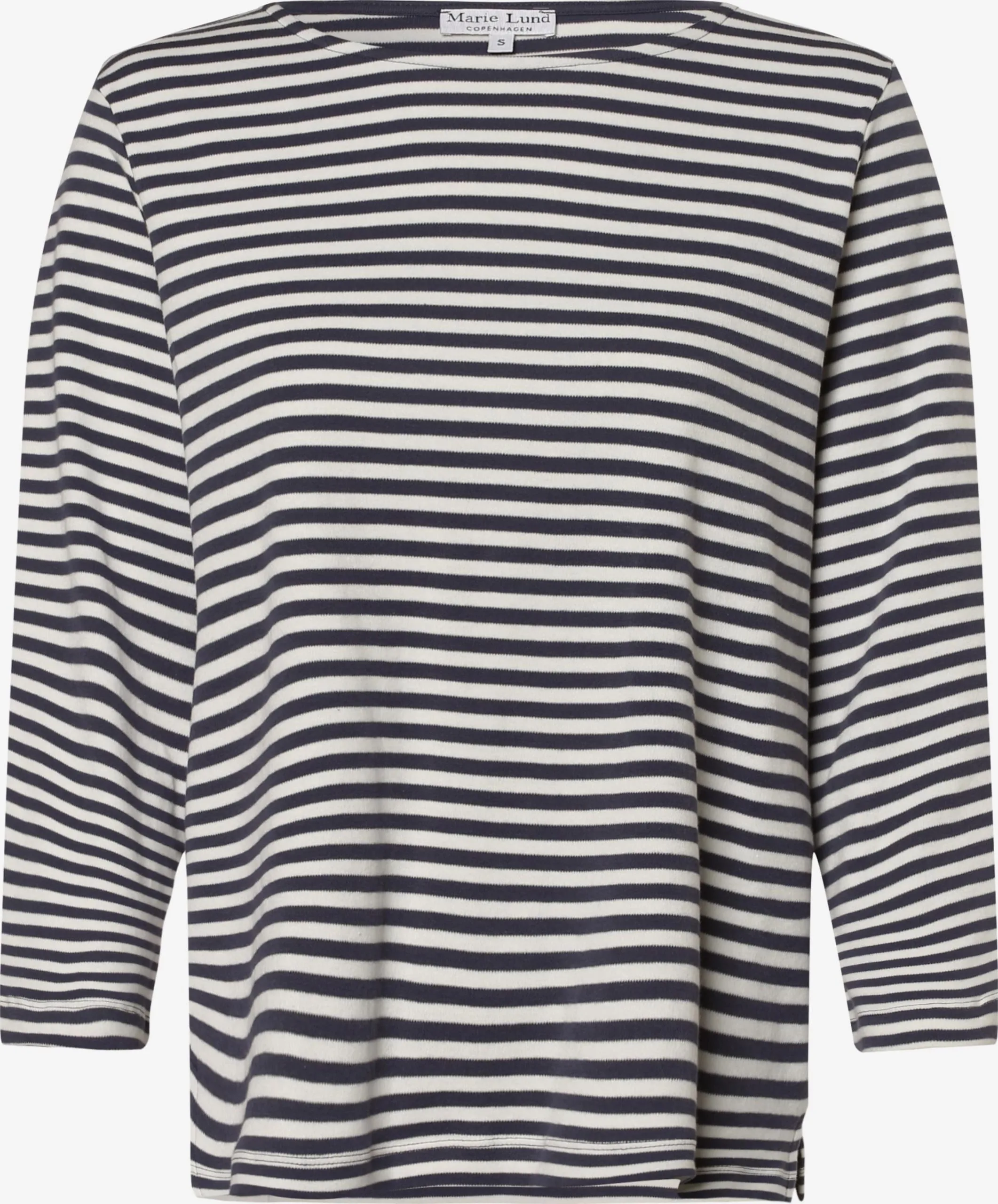 Marie Lund Shirts Met 3/4 Mouw Shirt Dames Navy 1 Marie Lund Shirts Met 3/4 Mouw Shirt Dames Navy