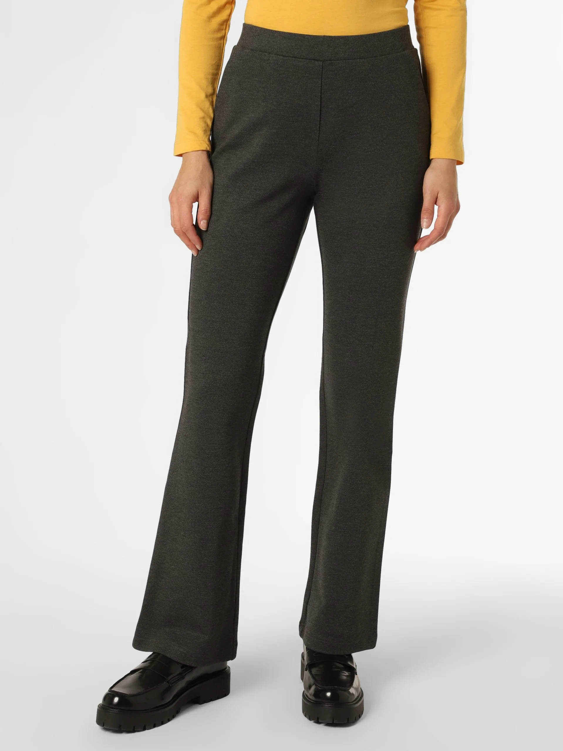 Marie Lund Broeken Flared Pantalon Dames Antraciet 2 Marie Lund Broeken Flared Pantalon Dames Antraciet - Afbeelding 2