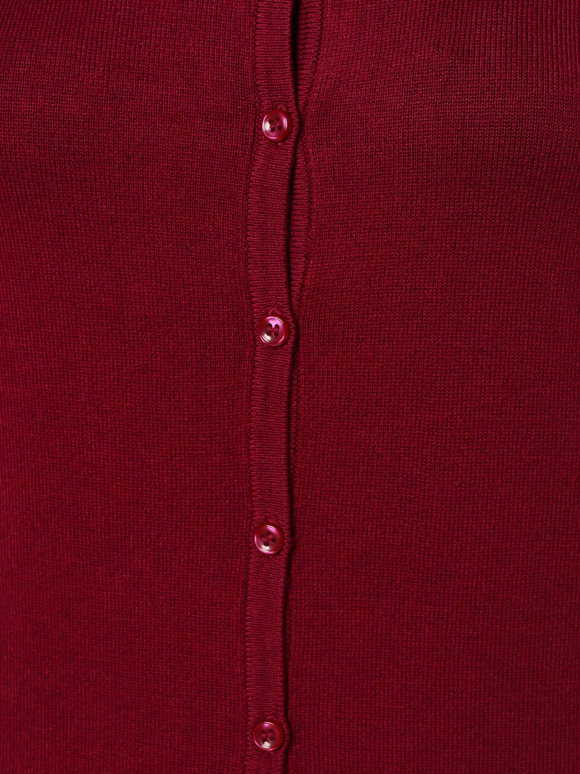 Marie Lund Vesten Gebreid Vest Dames Bordeaux 3 Marie Lund Vesten Gebreid Vest Dames Bordeaux - Afbeelding 3