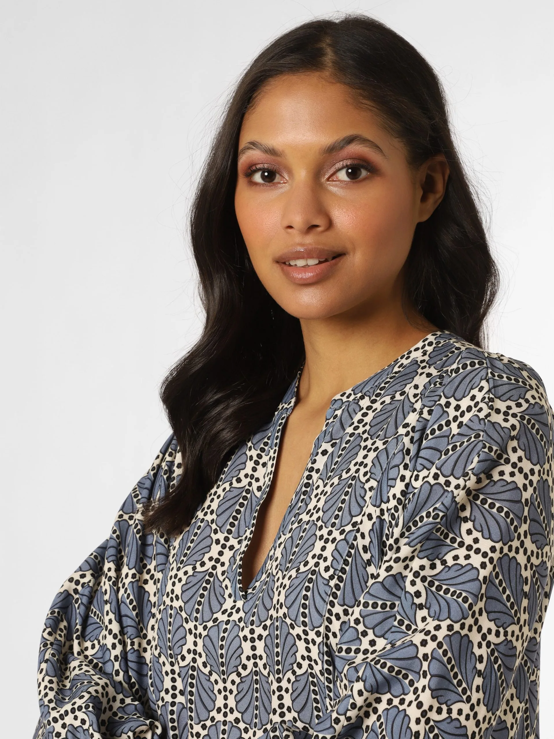 Marie Lund Midi Jurken Jurk Dames Duifblauw 3 Marie Lund Midi Jurken Jurk Dames Duifblauw - Afbeelding 3