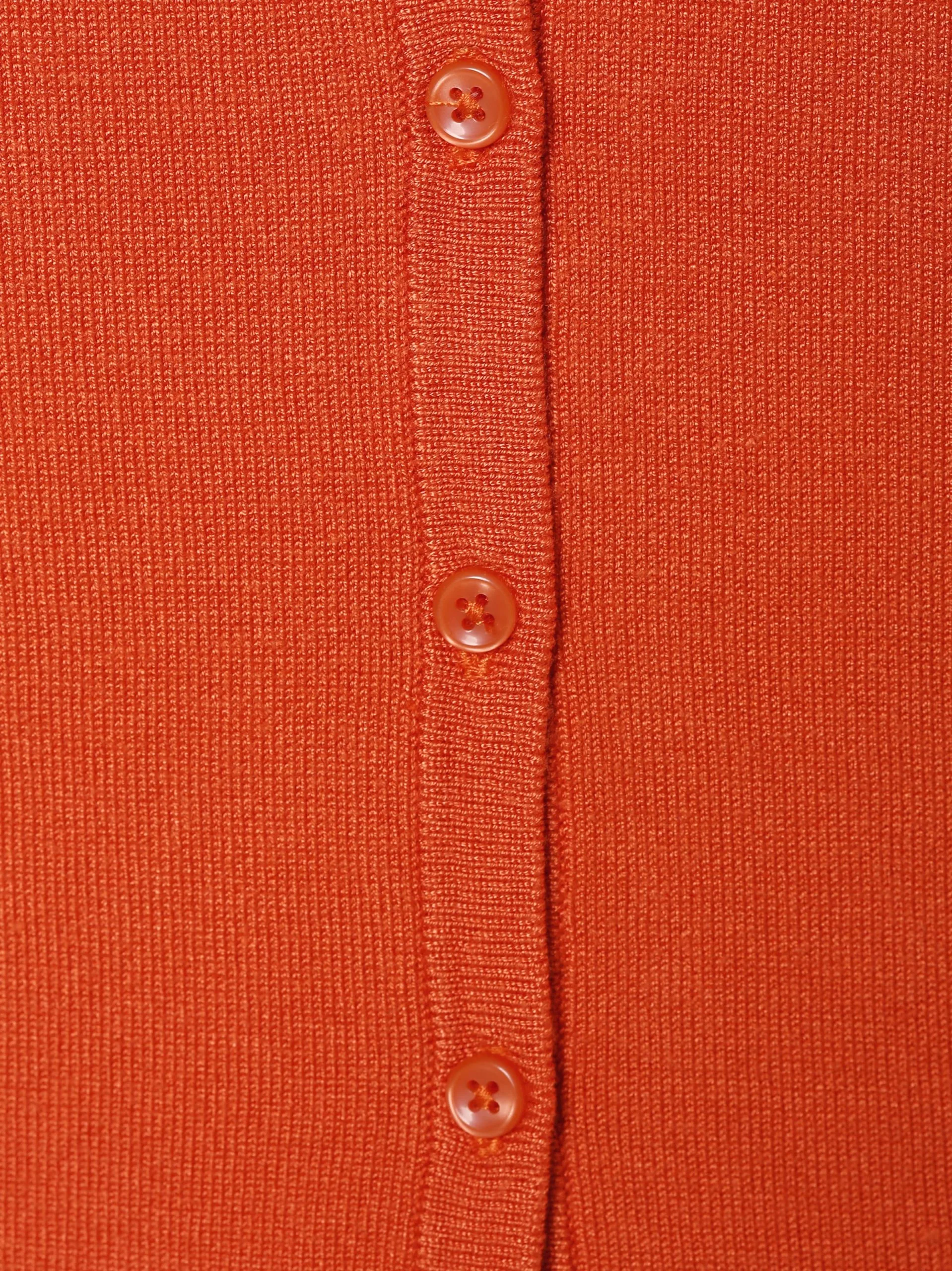 Marie Lund Vesten Gebreid Vest Dames Oranje 3 Marie Lund Vesten Gebreid Vest Dames Oranje - Afbeelding 3