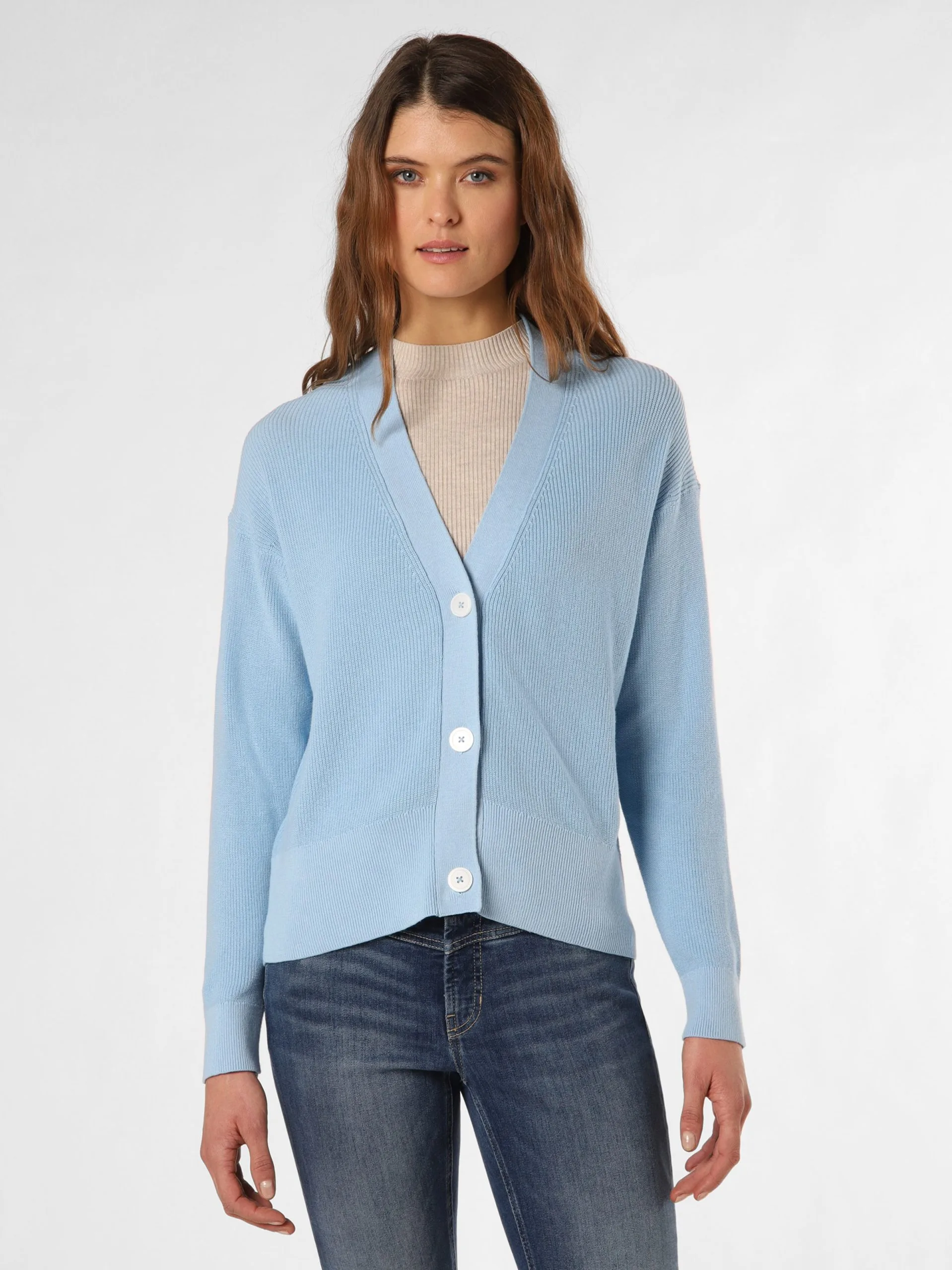 Marie Lund Vesten Gebreid Vest Dames Lichtblauw 2 Marie Lund Vesten Gebreid Vest Dames Lichtblauw - Afbeelding 2