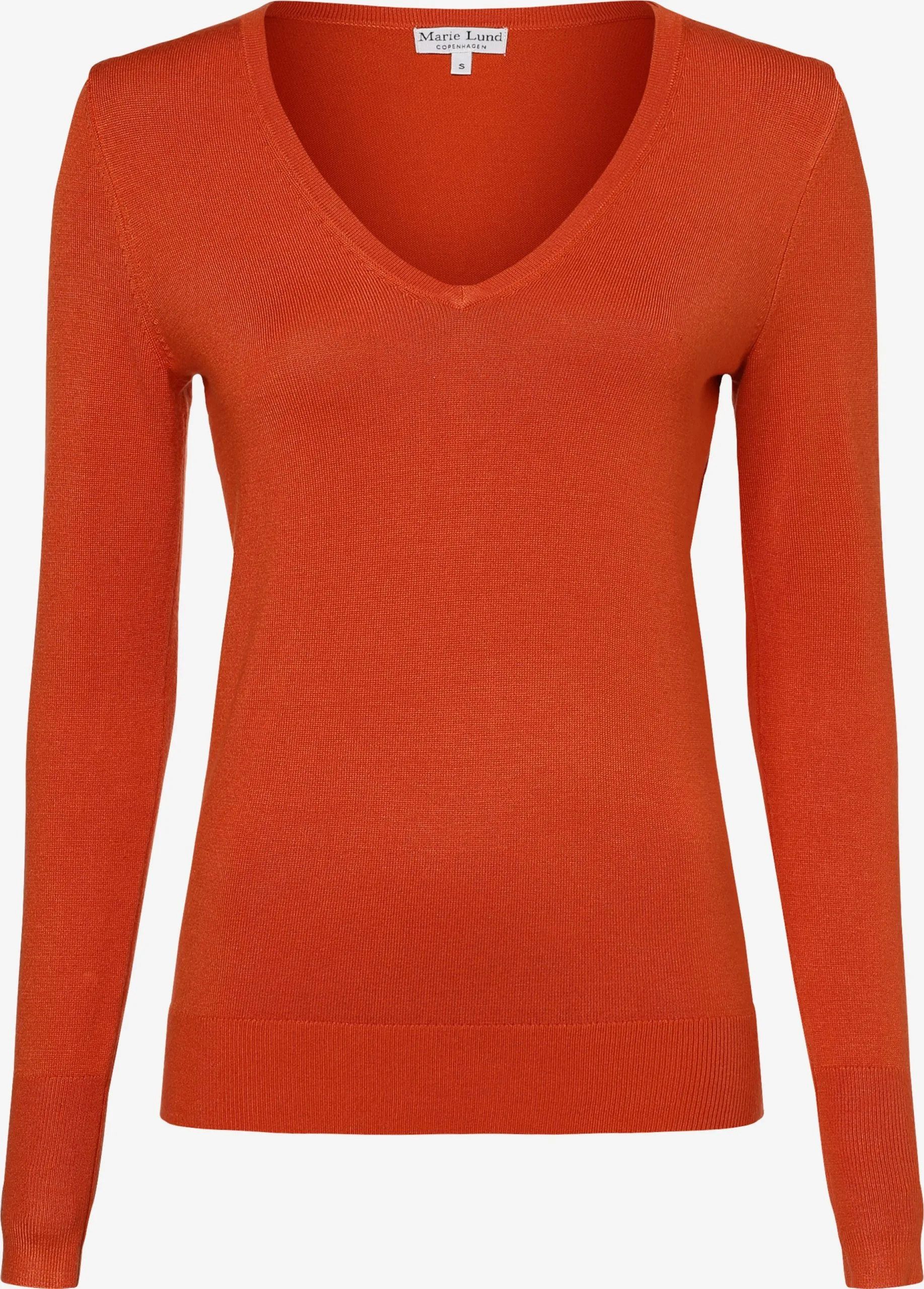 Marie Lund Basic Truien Trui Dames Oranje 1 Marie Lund Basic Truien Trui Dames Oranje