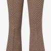 Marie Lund Broeken Flared Pantalon Dames Bruin