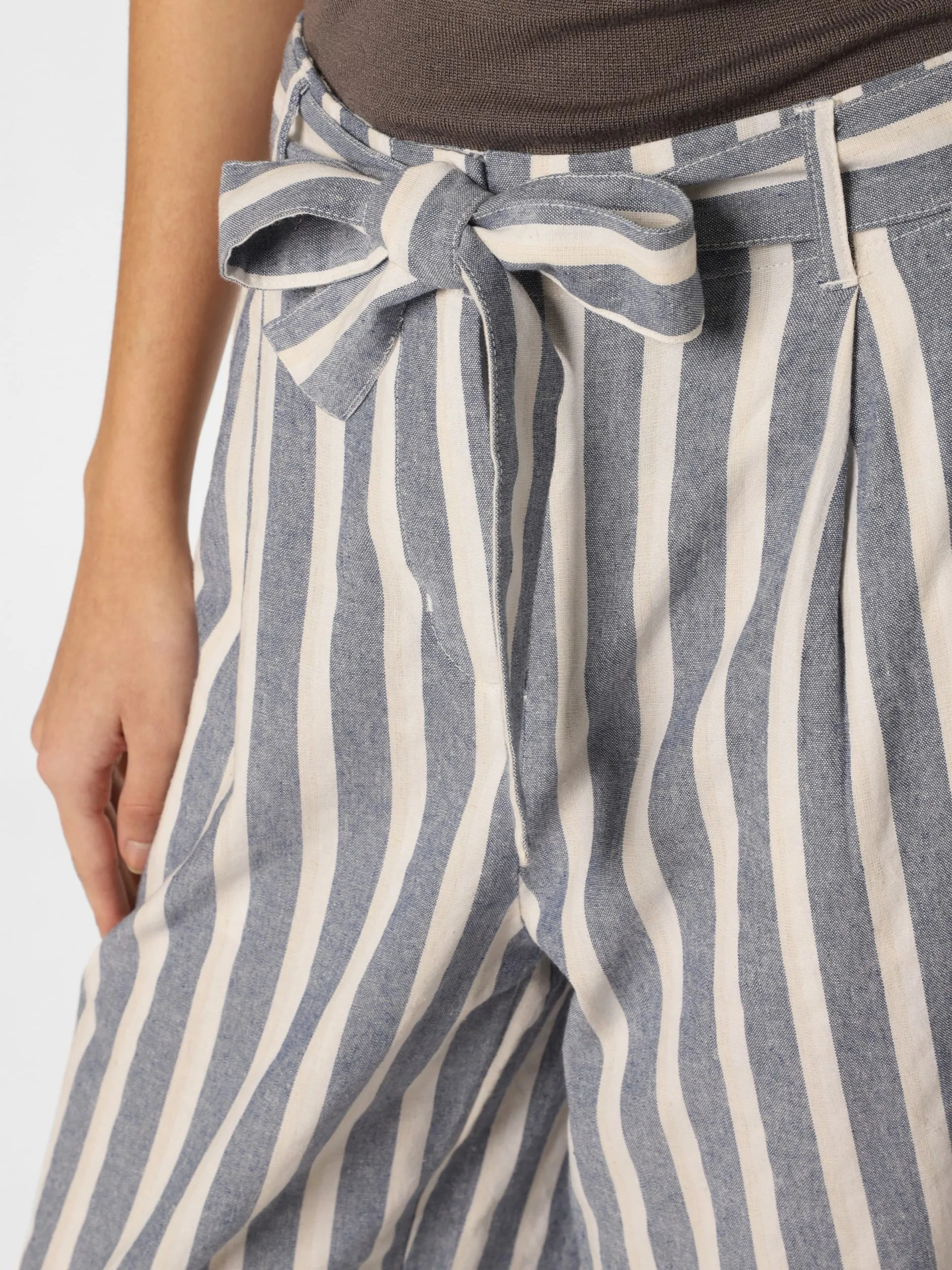 Marie Lund Bandplooibroeken Loosefit Bandplooibroek Dames Blauw 3 Marie Lund Bandplooibroeken Loosefit Bandplooibroek Dames Blauw - Afbeelding 3