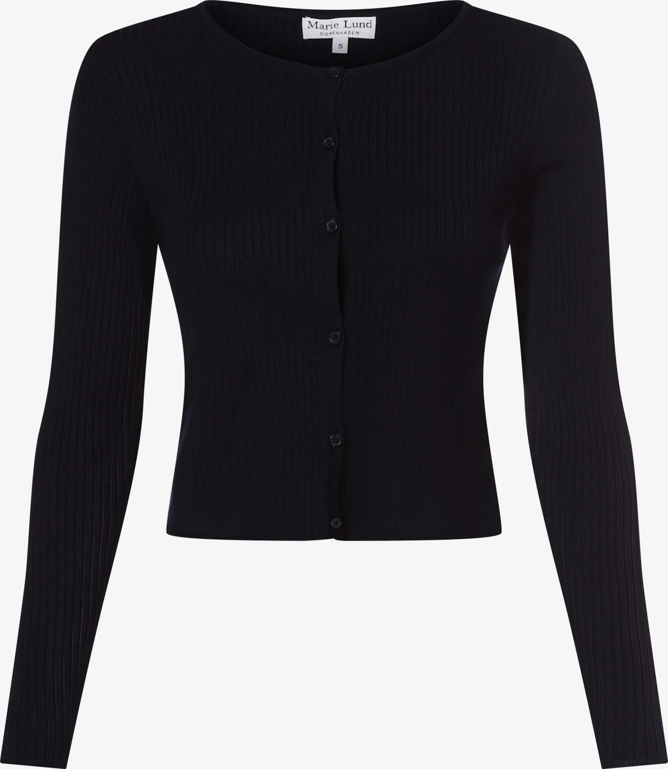 Marie Lund Vesten Gebreid Vest Dames Marine 1 Marie Lund Vesten Gebreid Vest Dames Marine