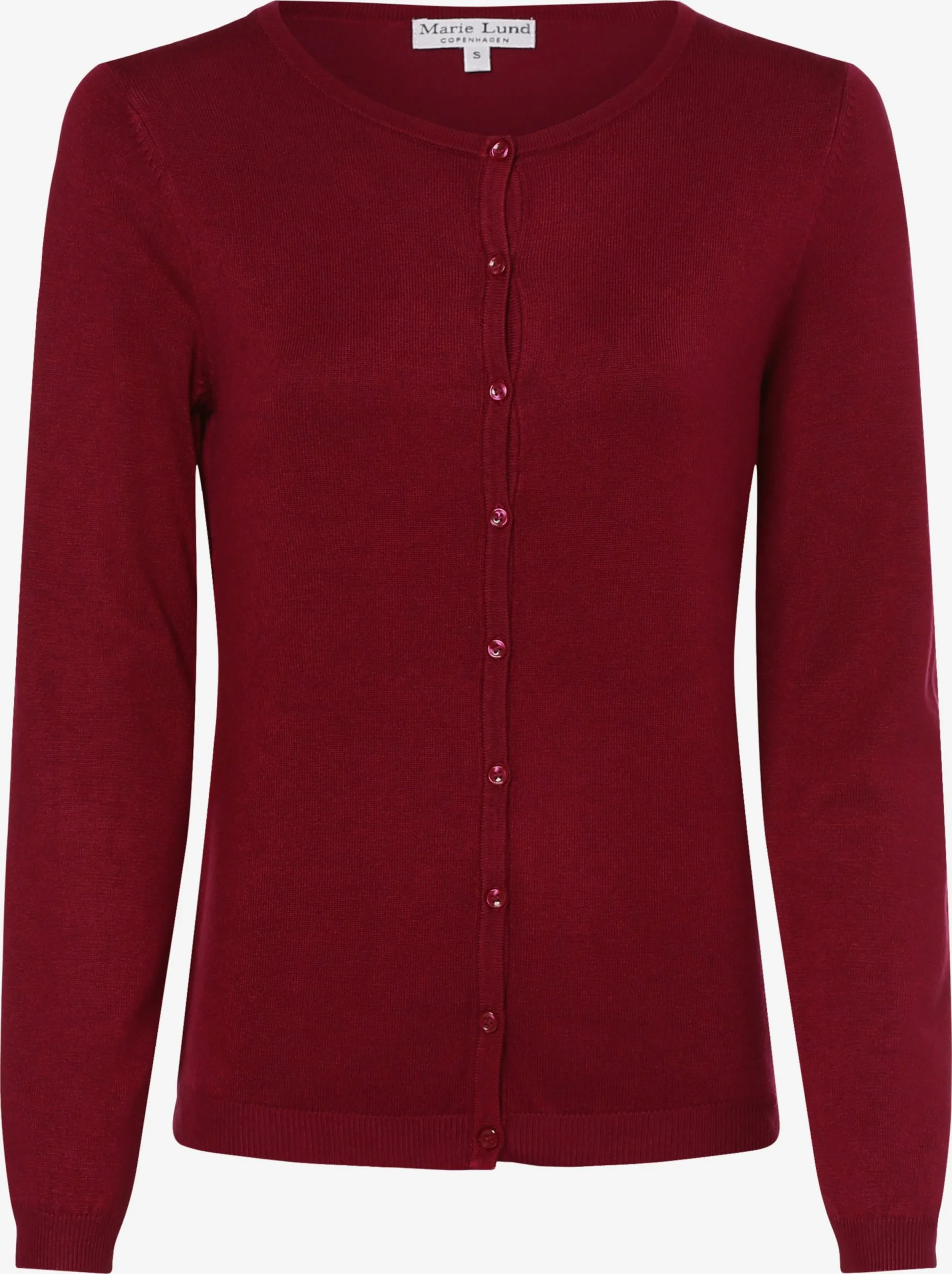 Marie Lund Vesten Gebreid Vest Dames Bordeaux 1 Marie Lund Vesten Gebreid Vest Dames Bordeaux