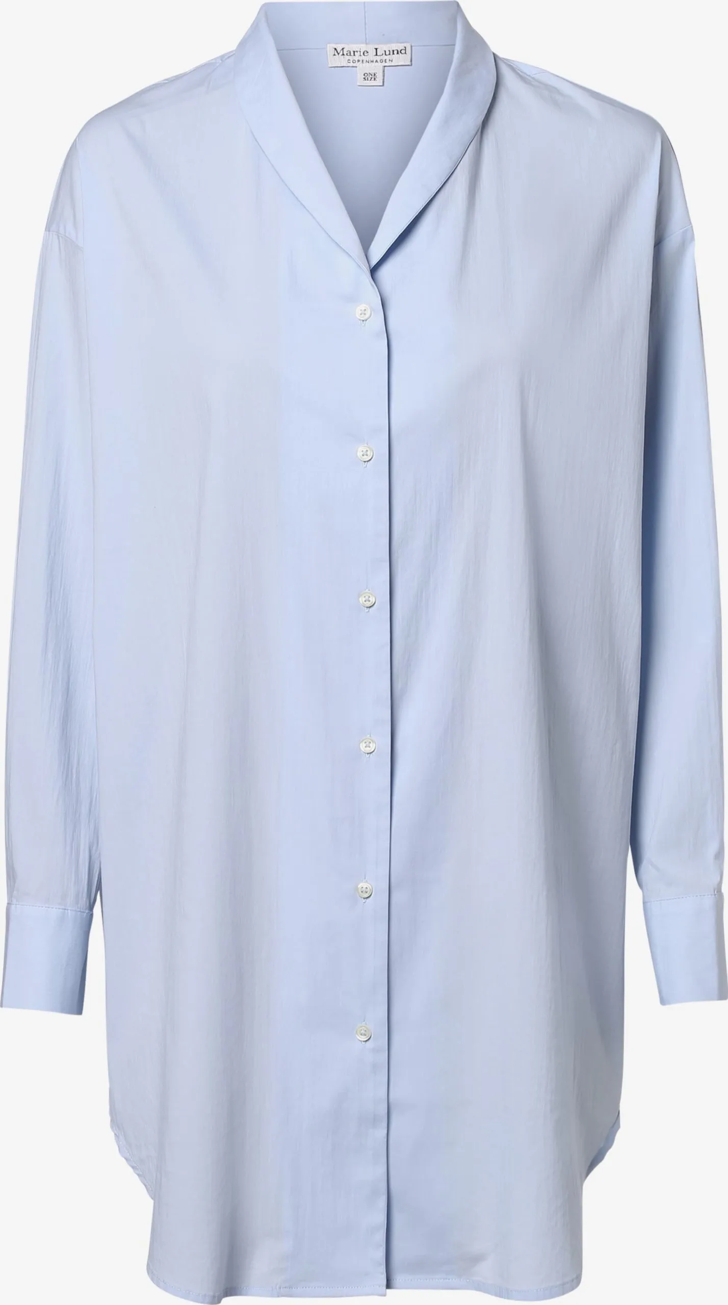 Marie Lund Lange Blouses Blouse Dames Lichtblauw 1 Marie Lund Lange Blouses Blouse Dames Lichtblauw