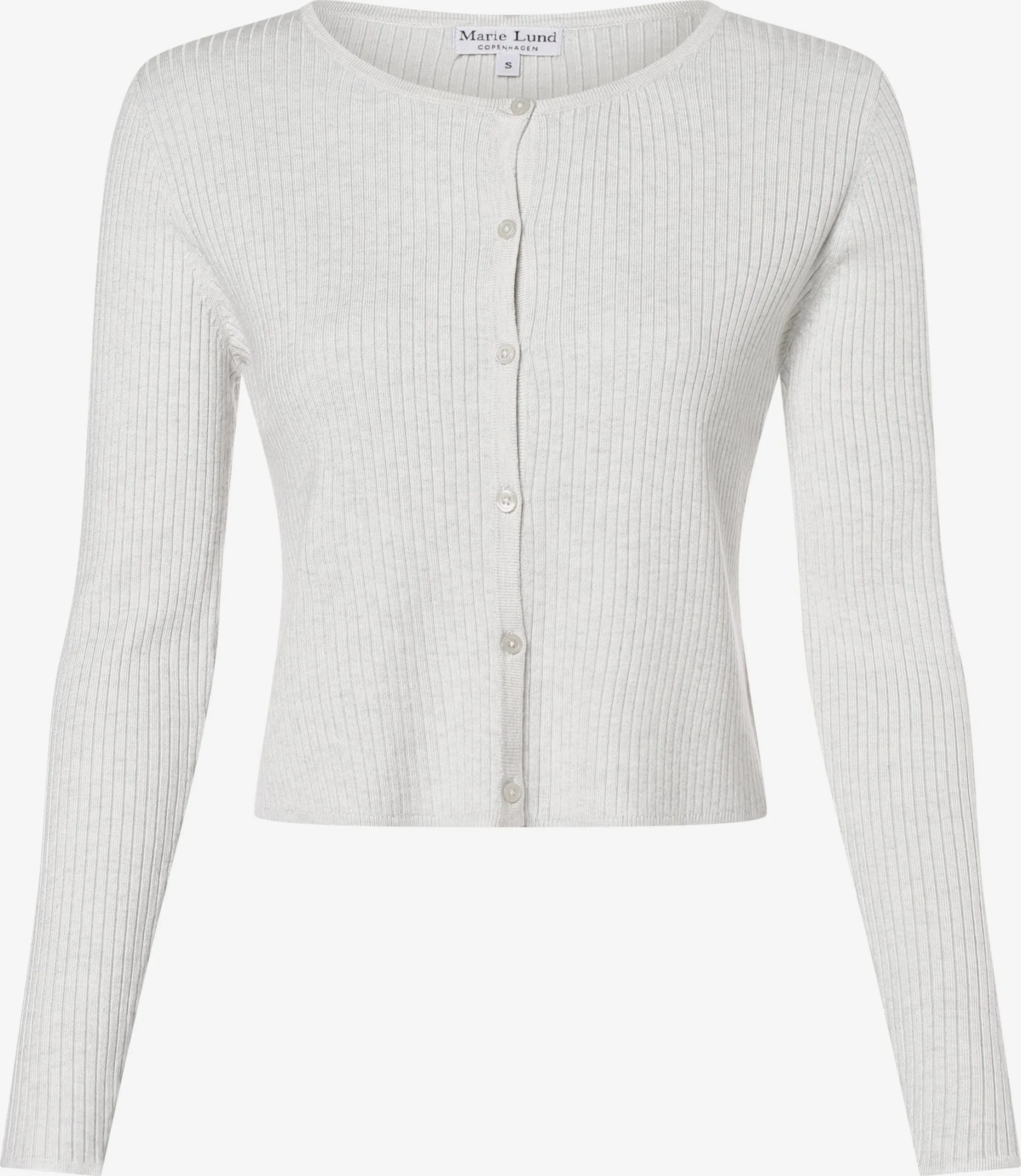 Marie Lund Vesten Gebreid Vest Dames Lichtgrijs 1 Marie Lund Vesten Gebreid Vest Dames Lichtgrijs