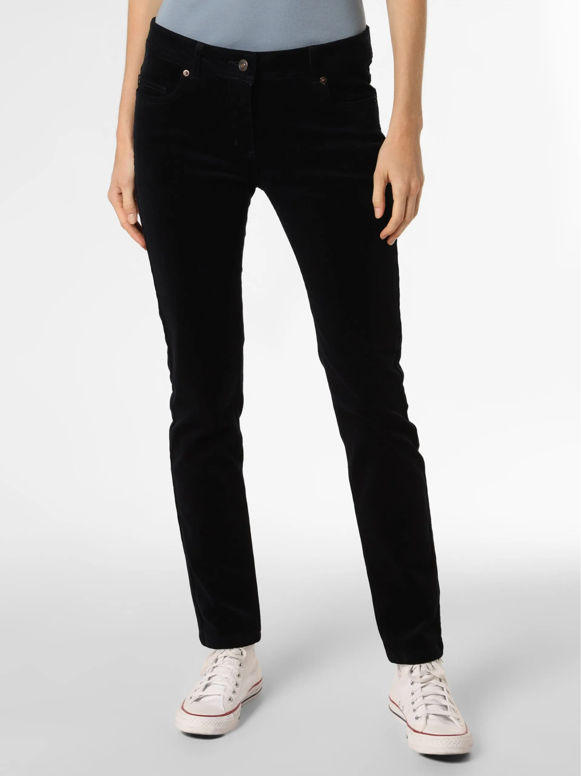 Marie Lund Ribbroeken Regular Broek Dames Zwart 2 Marie Lund Ribbroeken Regular Broek Dames Zwart - Afbeelding 2