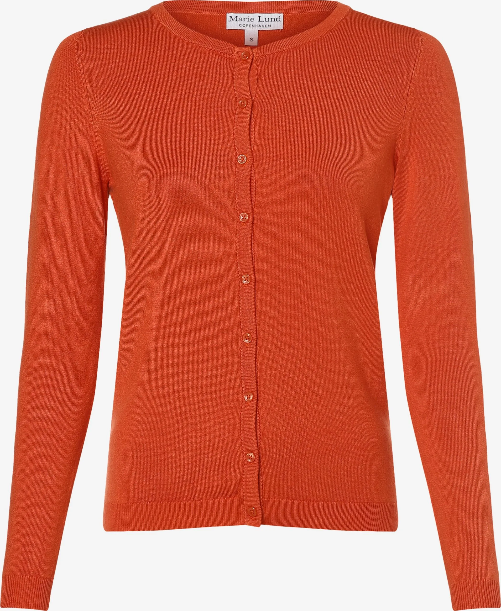 Marie Lund Vesten Gebreid Vest Dames Oranje 1 Marie Lund Vesten Gebreid Vest Dames Oranje