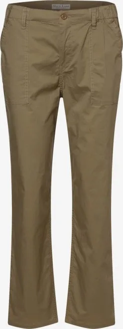Marie Lund Chinos Loosefit Chino Dames Donkerbeige