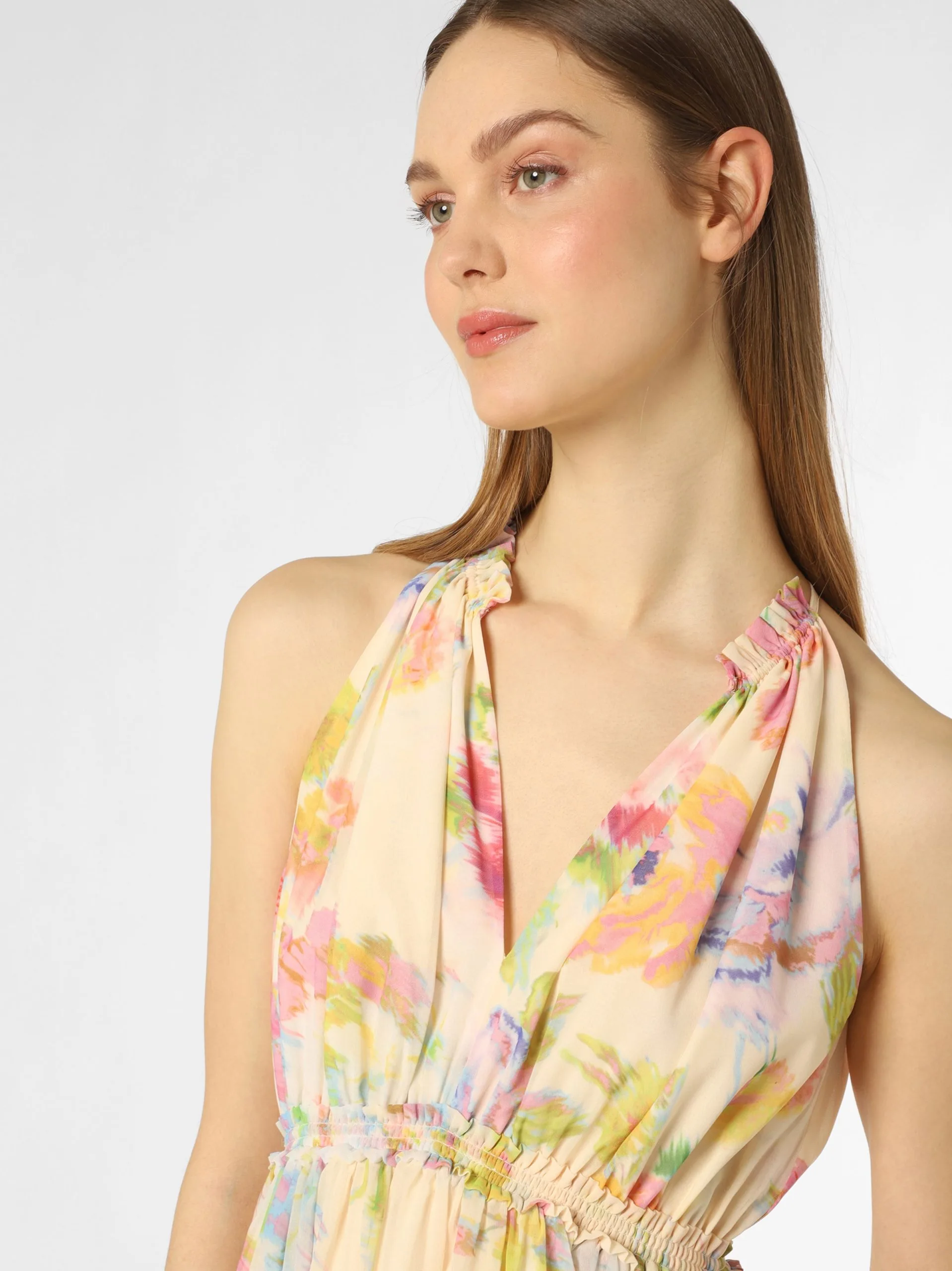 Marie Lund Avondjurken Avondjurk Dames Beige 3 Marie Lund Avondjurken Avondjurk Dames Beige - Afbeelding 3