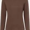 Marie Lund Longsleeves Shirt Dames Bruin