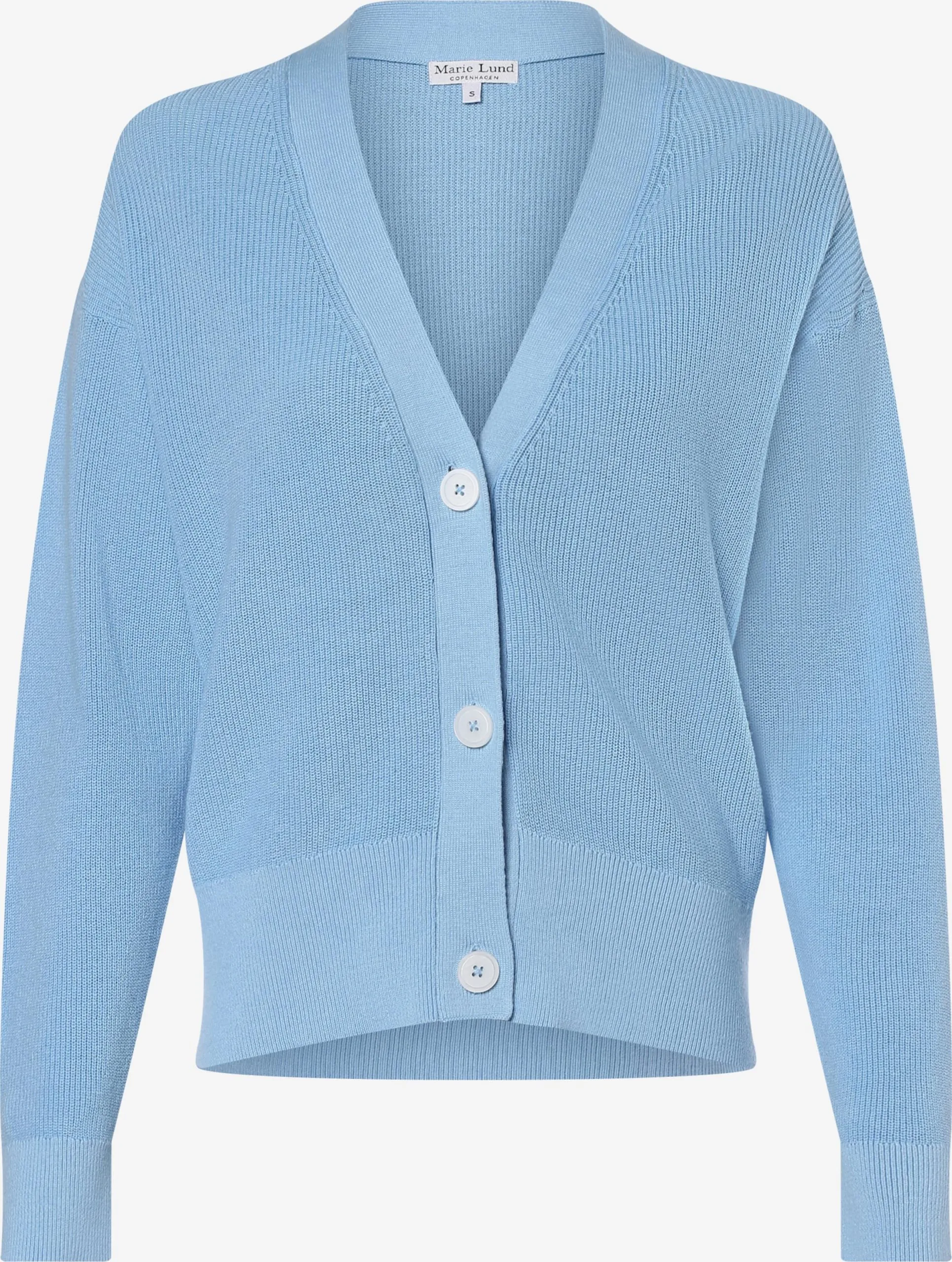 Marie Lund Vesten Gebreid Vest Dames Lichtblauw 1 Marie Lund Vesten Gebreid Vest Dames Lichtblauw