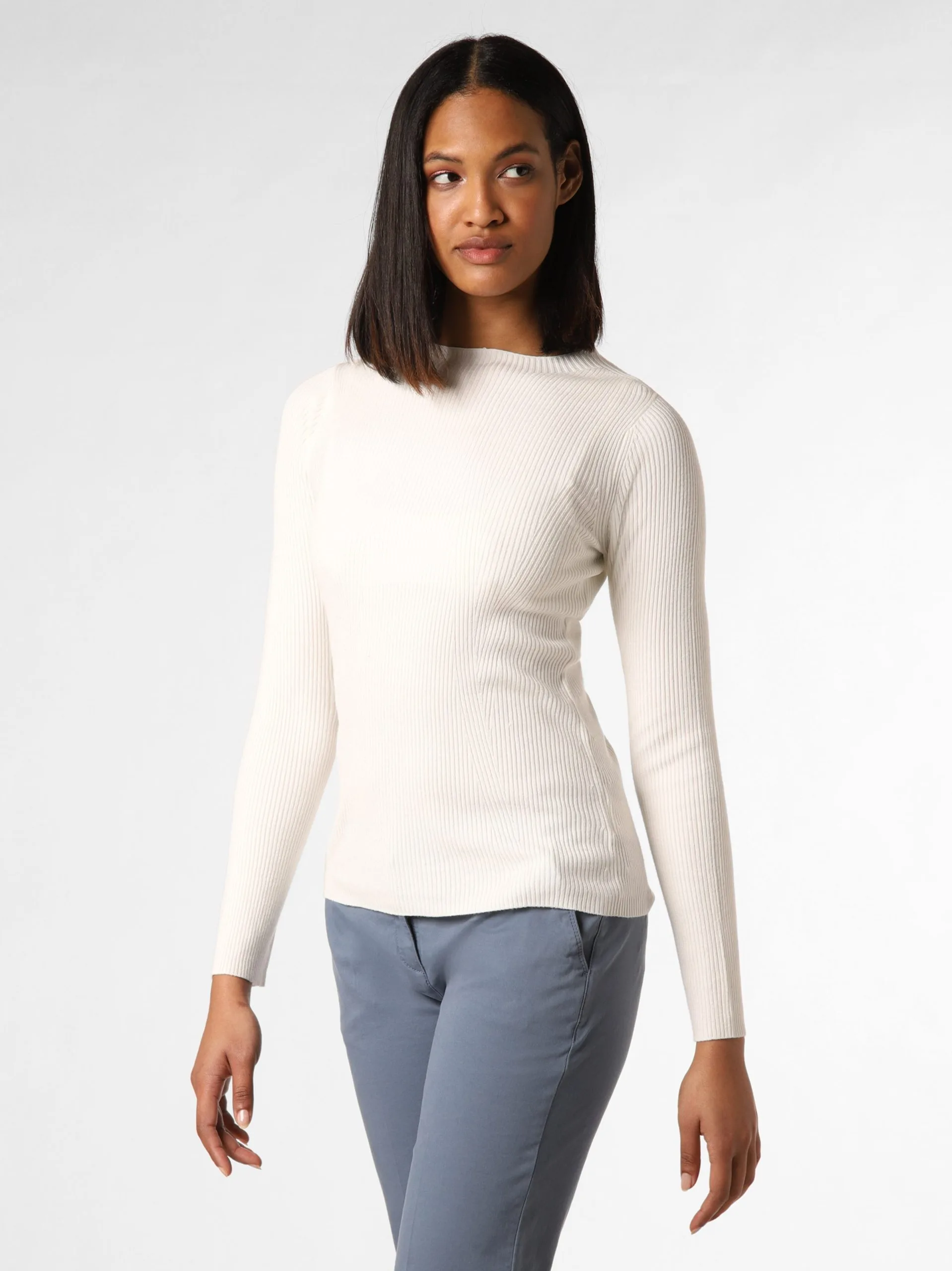 Marie Lund Basic Truien Trui Dames Ecru 2 Marie Lund Basic Truien Trui Dames Ecru - Afbeelding 2