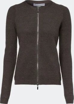 Marie Lund Vesten Gebreid Vest Dames Kaki