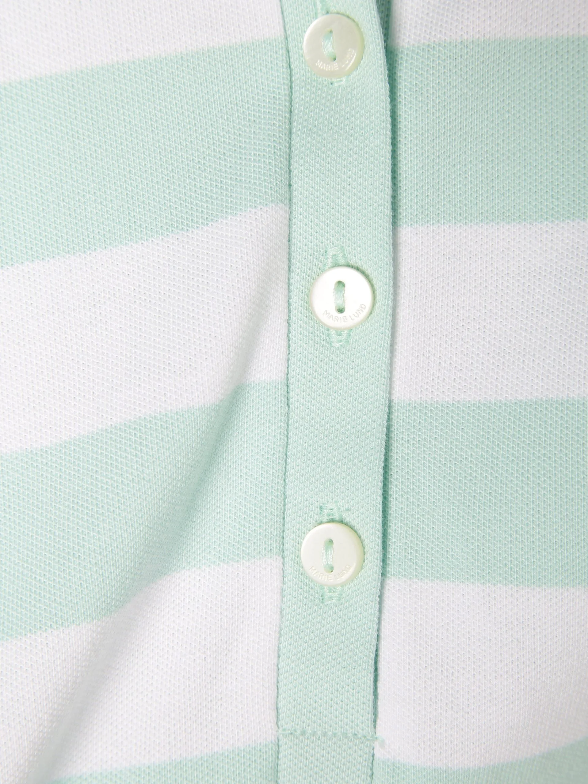 Marie Lund Polos Shirt Dames Mintgroen / Wit 3 Marie Lund Polos Shirt Dames Mintgroen / Wit - Afbeelding 3