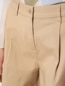 Marie Lund Bandplooibroeken Flared Bandplooibroek Dames Beige -Marie Lund Verkoop 966dfb72c6db54267c17ba0e894ce89b