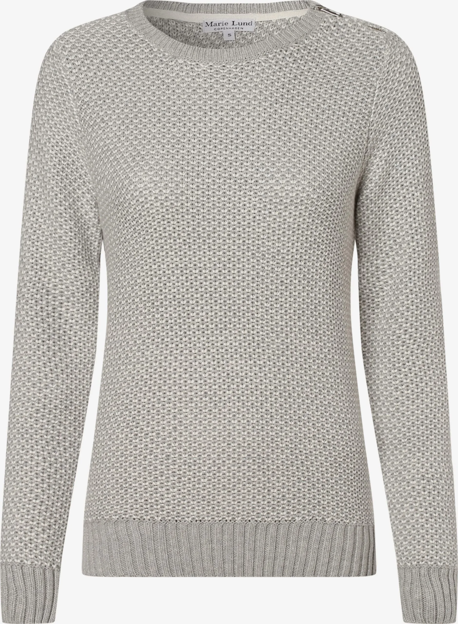 Marie Lund Fijngebreide Truien Trui Dames Grijs 1 Marie Lund Fijngebreide Truien Trui Dames Grijs