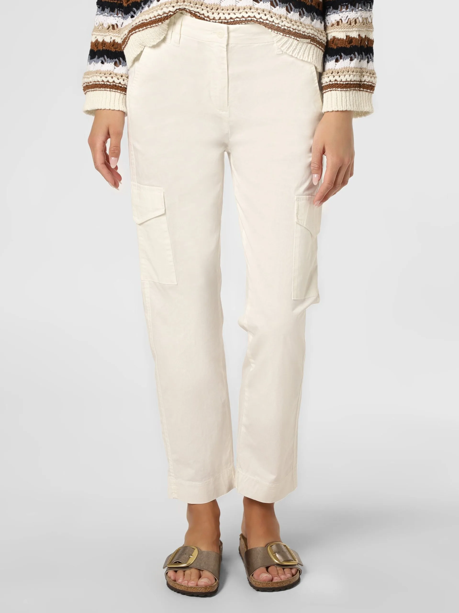 Marie Lund Cargobroeken Regular Cargobroek Dames Wit 2 Marie Lund Cargobroeken Regular Cargobroek Dames Wit - Afbeelding 2