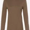 Marie Lund Longsleeves Shirt Dames Aardetinten