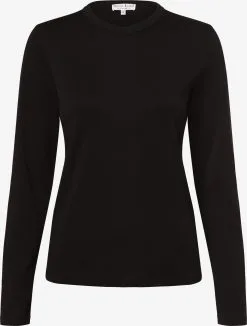 Marie Lund Verkoop 24 Marie Lund Longsleeves Shirt Dames Zwart