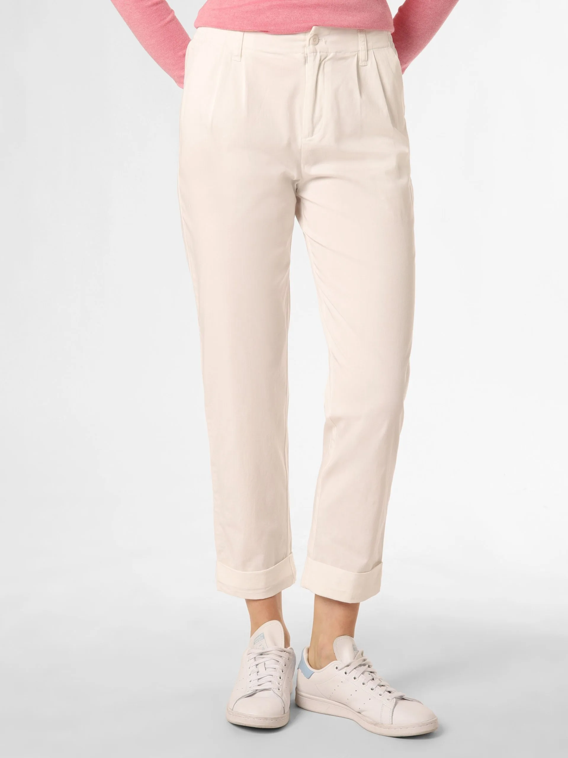 Marie Lund Bandplooibroeken Loosefit Bandplooibroek Dames Nude 2 Marie Lund Bandplooibroeken Loosefit Bandplooibroek Dames Nude - Afbeelding 2