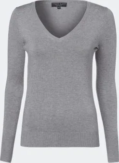 Marie Lund Basic Truien Trui Dames Grijs