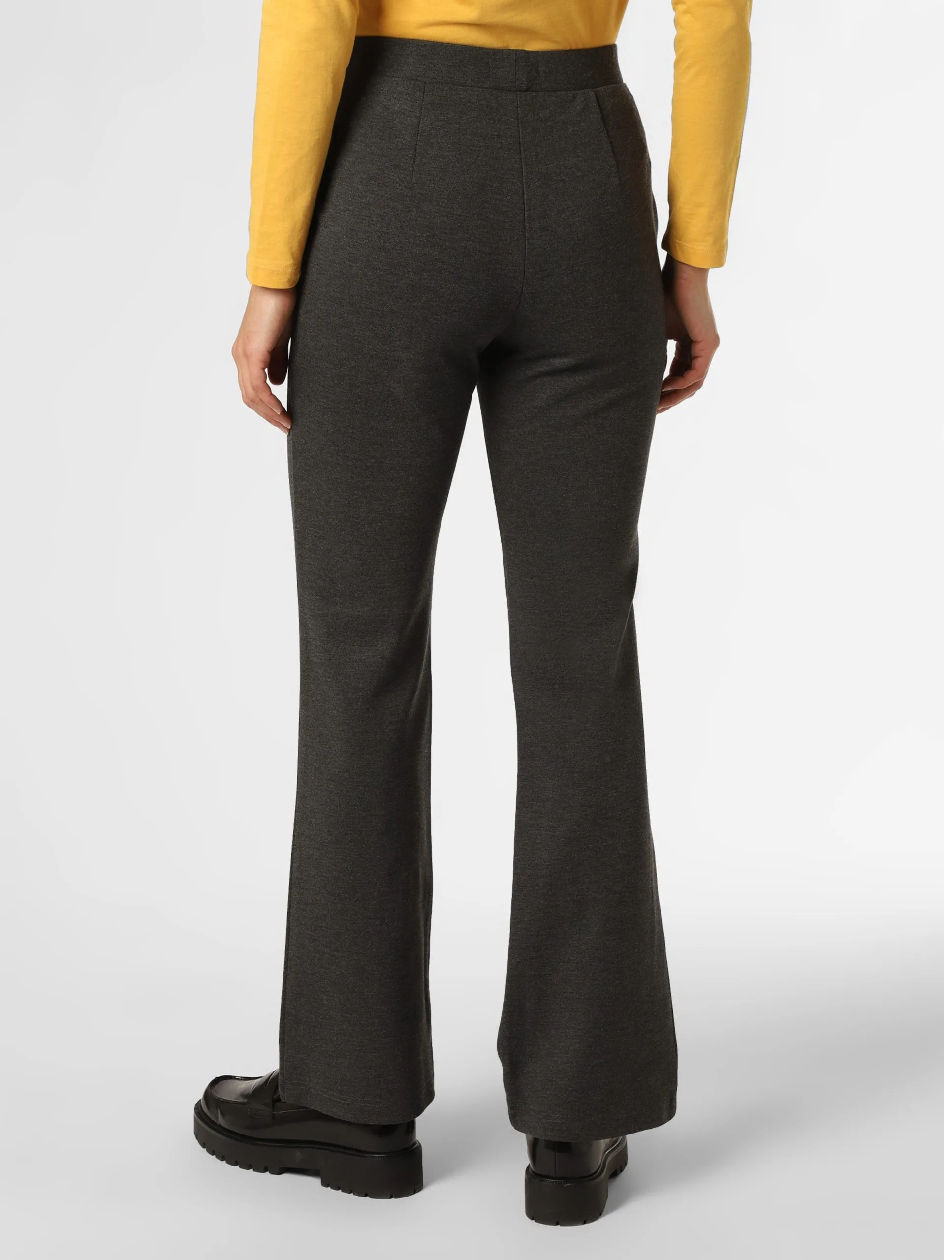 Marie Lund Broeken Flared Pantalon Dames Antraciet 3 Marie Lund Broeken Flared Pantalon Dames Antraciet - Afbeelding 3