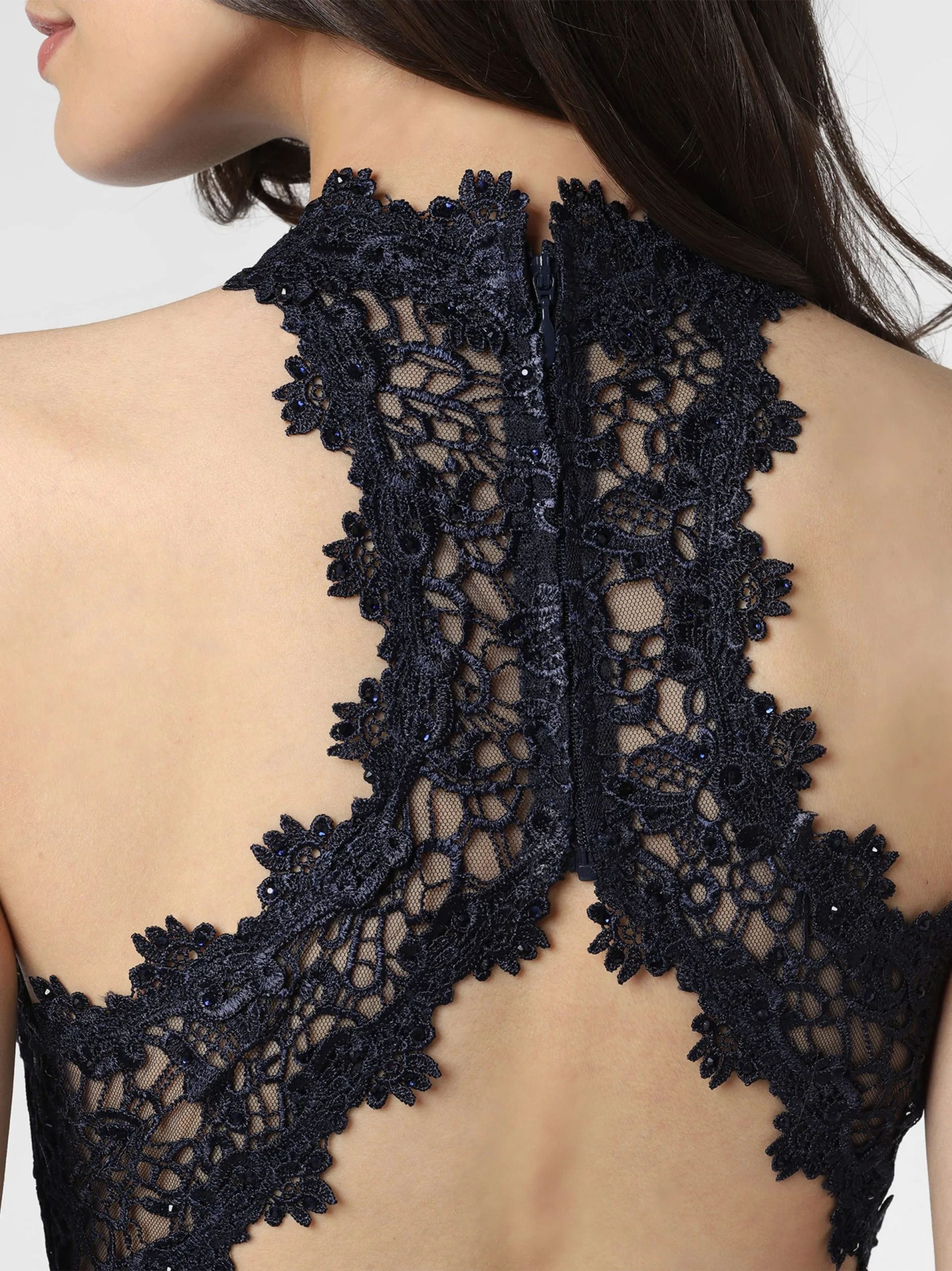 Marie Lund Avondjurken Avondjurk Dames Navy 4 Marie Lund Avondjurken Avondjurk Dames Navy - Afbeelding 4