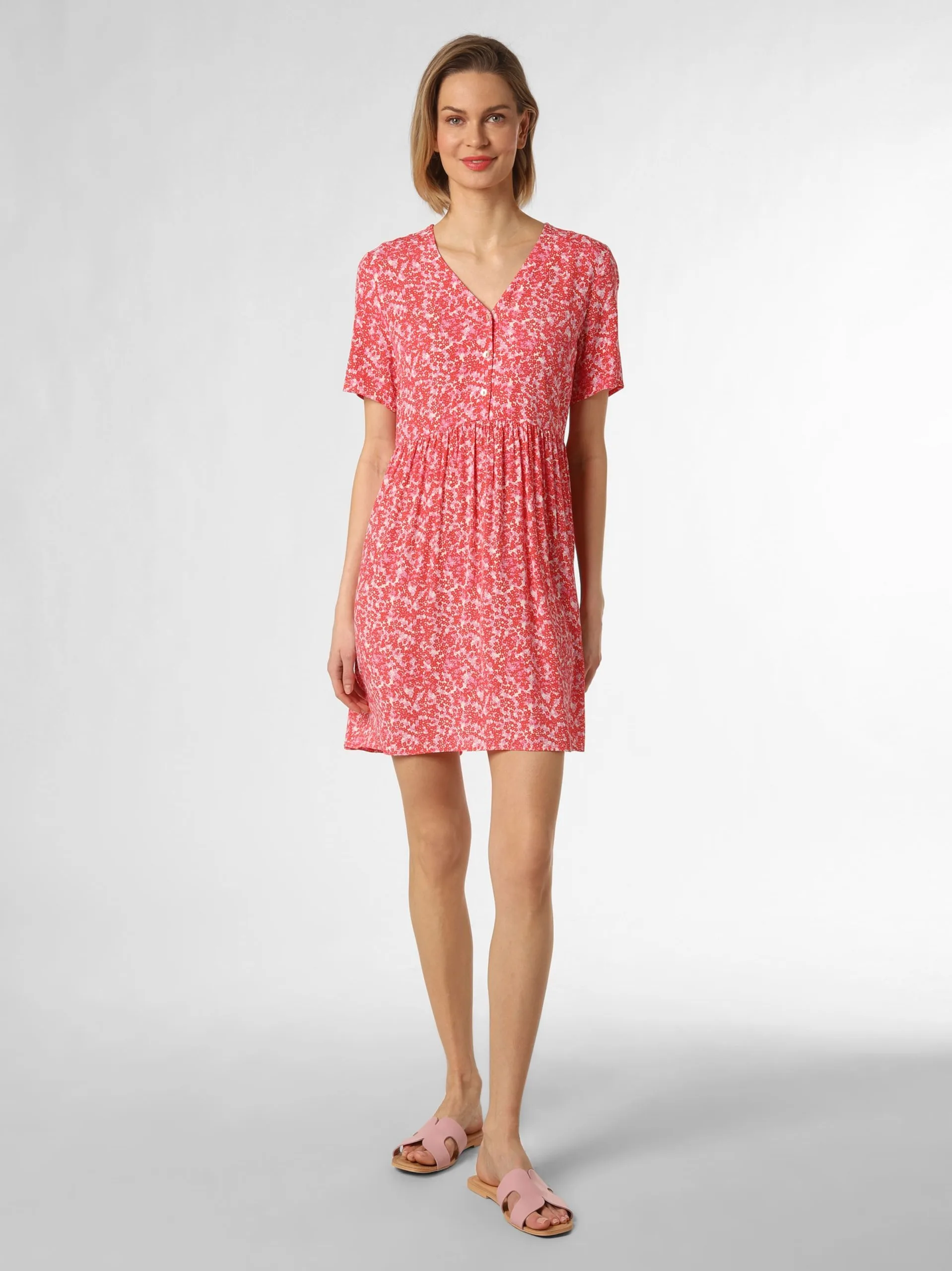 Marie Lund Zomerjurken Zomerjurk Dames Rood 1 Marie Lund Zomerjurken Zomerjurk Dames Rood