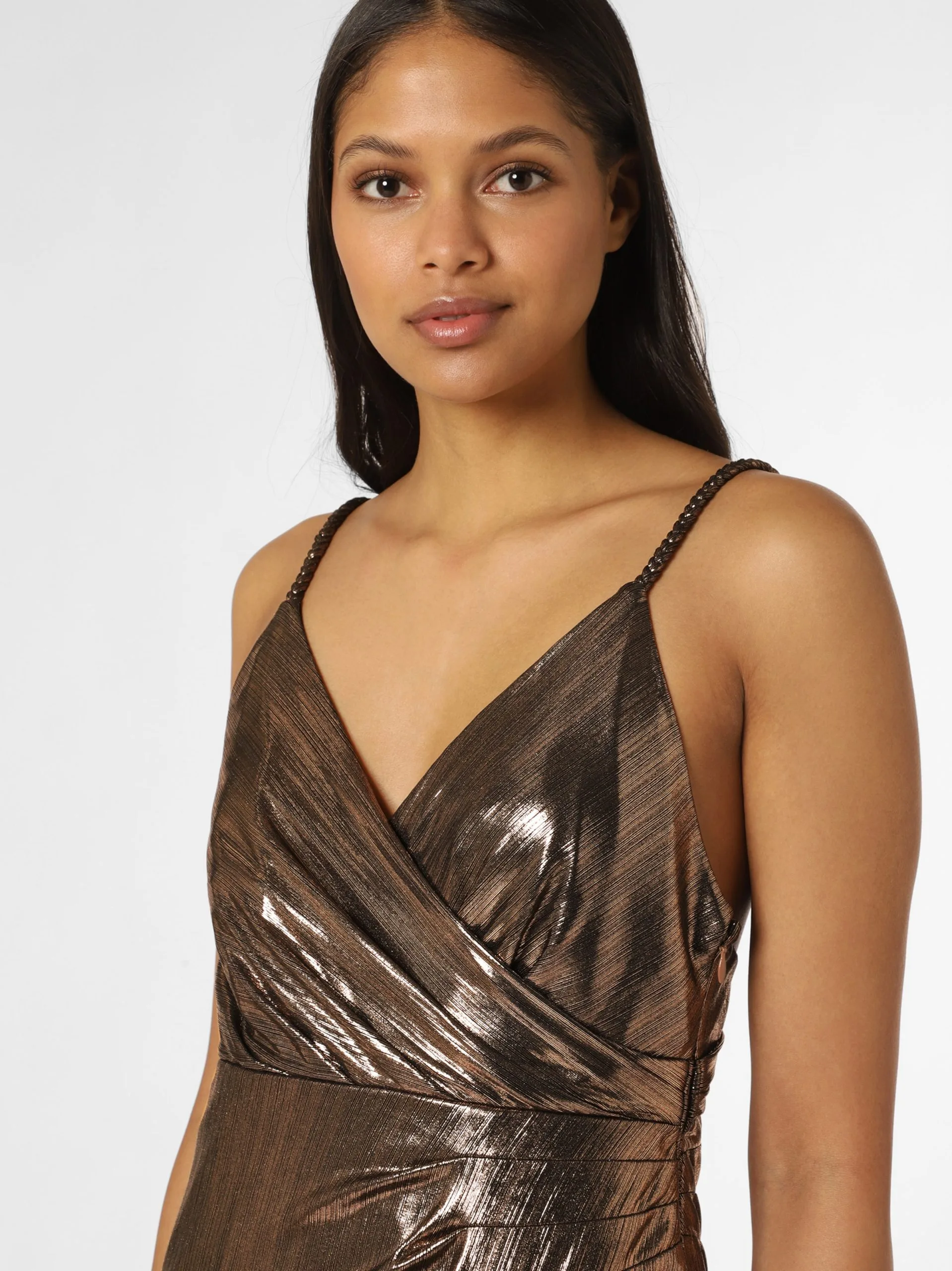 Marie Lund Avondjurken Avondjurk Dames Bruin 3 Marie Lund Avondjurken Avondjurk Dames Bruin - Afbeelding 3