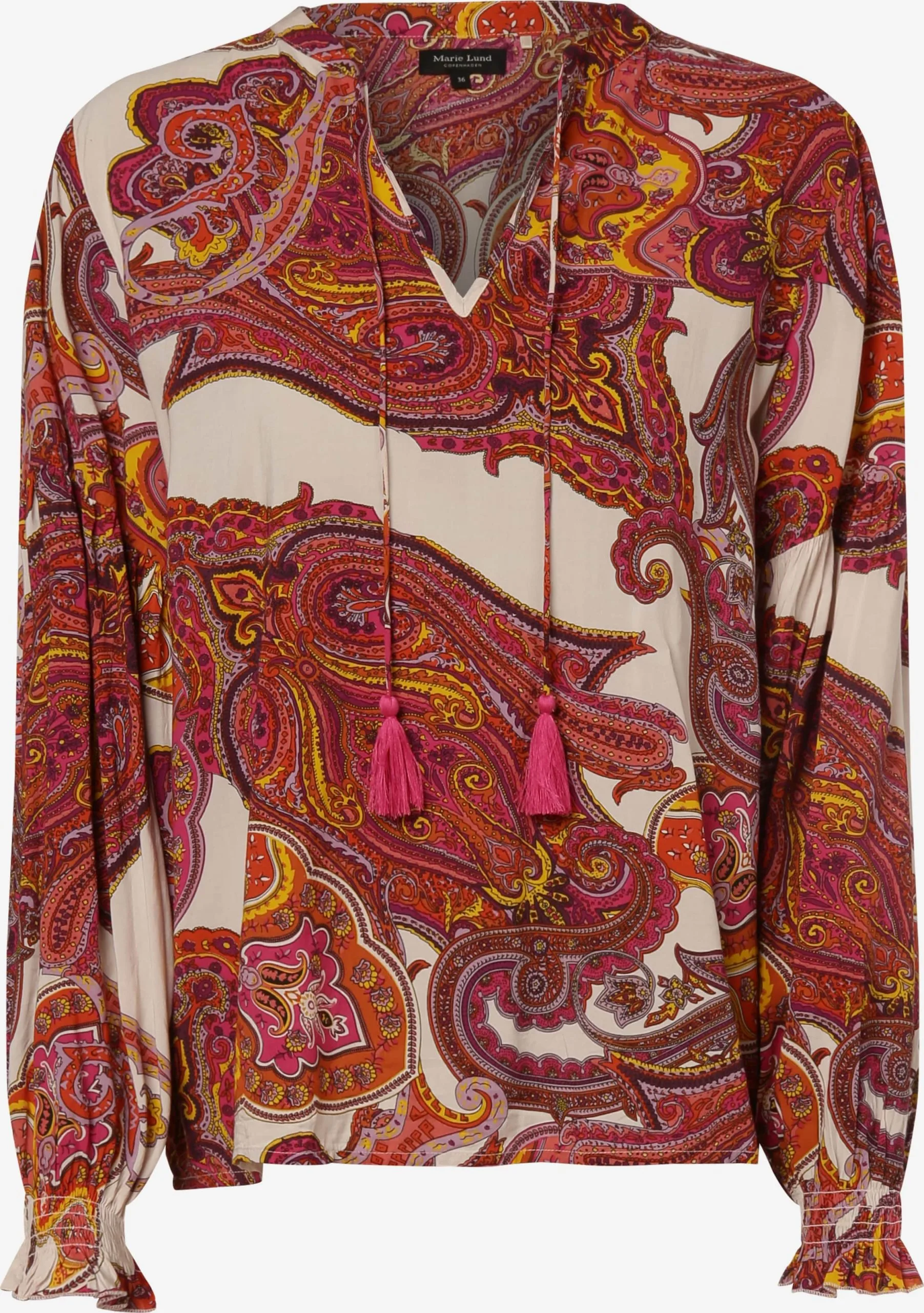 Marie Lund Blouseshirts Blouse Dames Beige / Bruin 1 Marie Lund Blouseshirts Blouse Dames Beige / Bruin