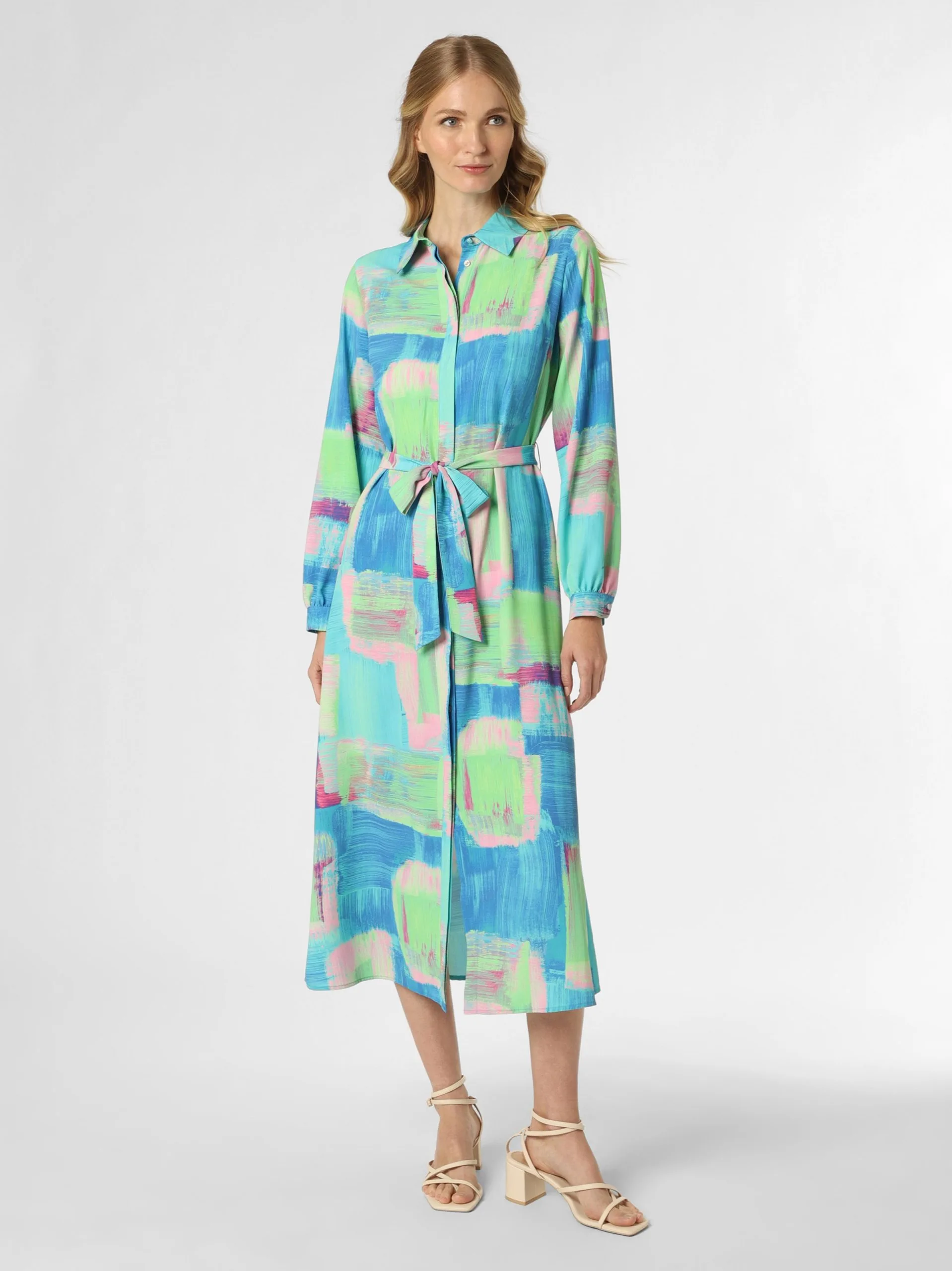 Marie Lund Blousejurken Blousejurk Dames Mintgroen 1 Marie Lund Blousejurken Blousejurk Dames Mintgroen