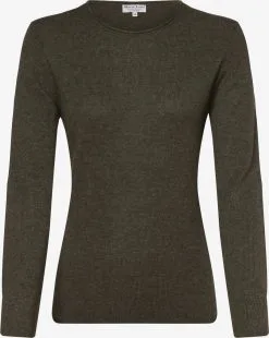 Marie Lund Basic Truien Trui Dames Kaki