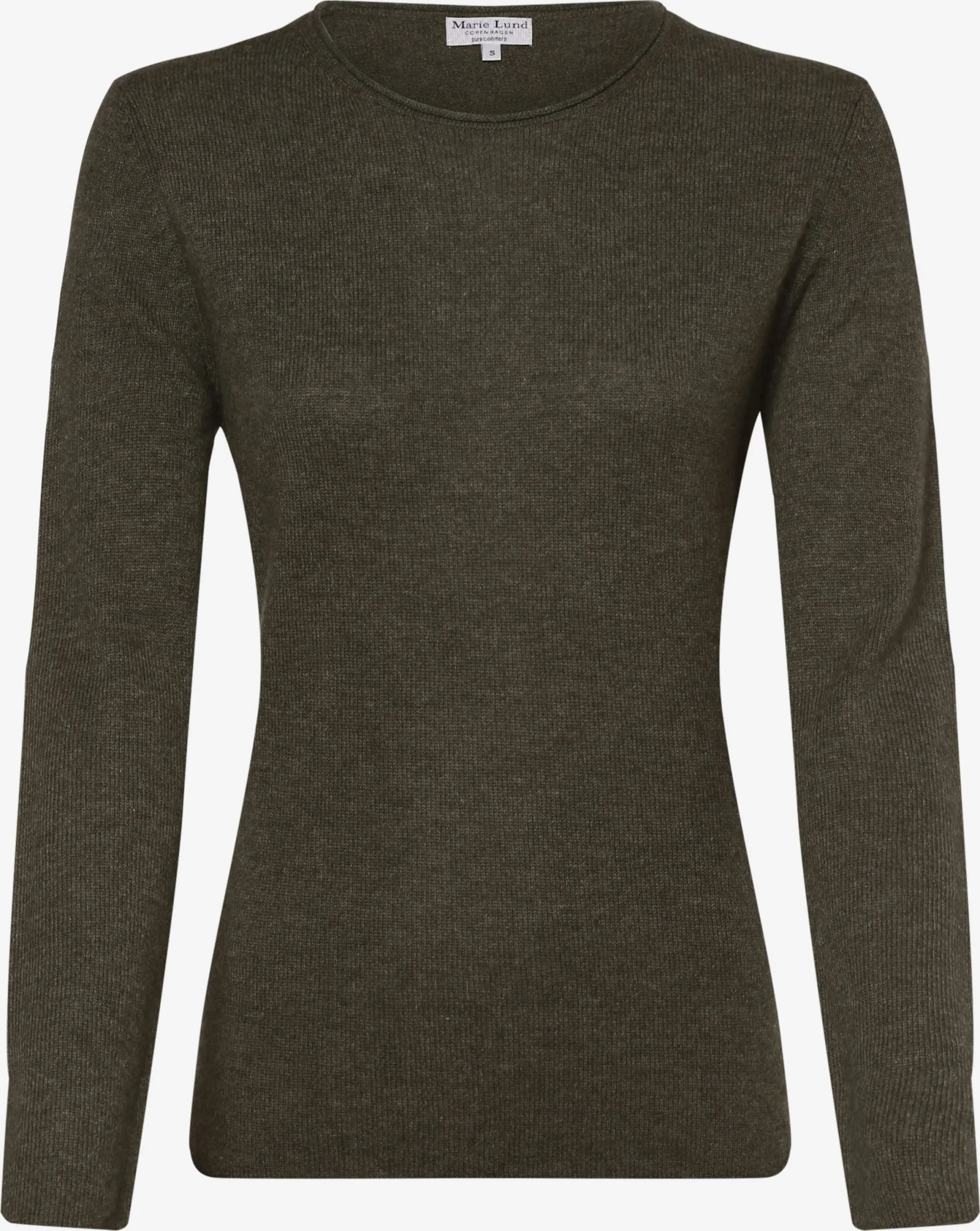 Marie Lund Basic Truien Trui Dames Kaki 1 Marie Lund Basic Truien Trui Dames Kaki