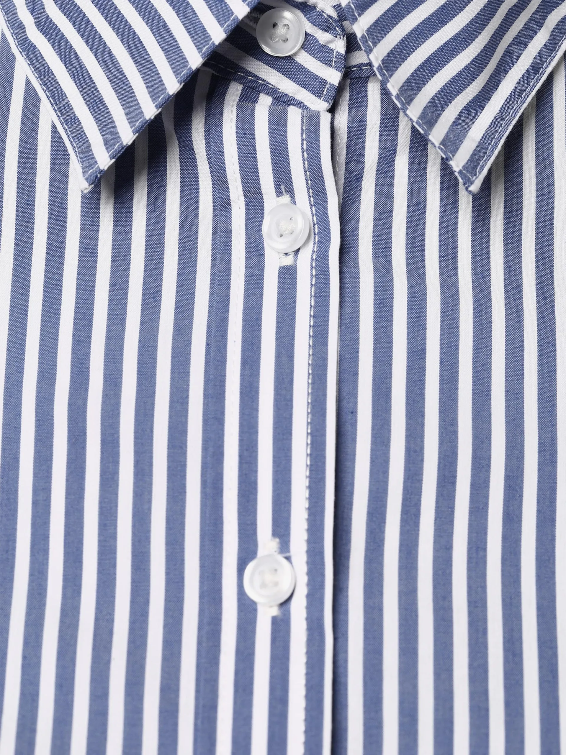 Marie Lund Overhemden Blouse Dames Indigo 3 Marie Lund Overhemden Blouse Dames Indigo - Afbeelding 3