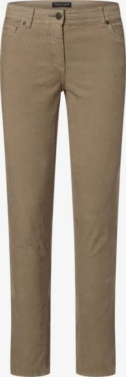 Marie Lund Pantalons Slimfit Broek Dames Beige