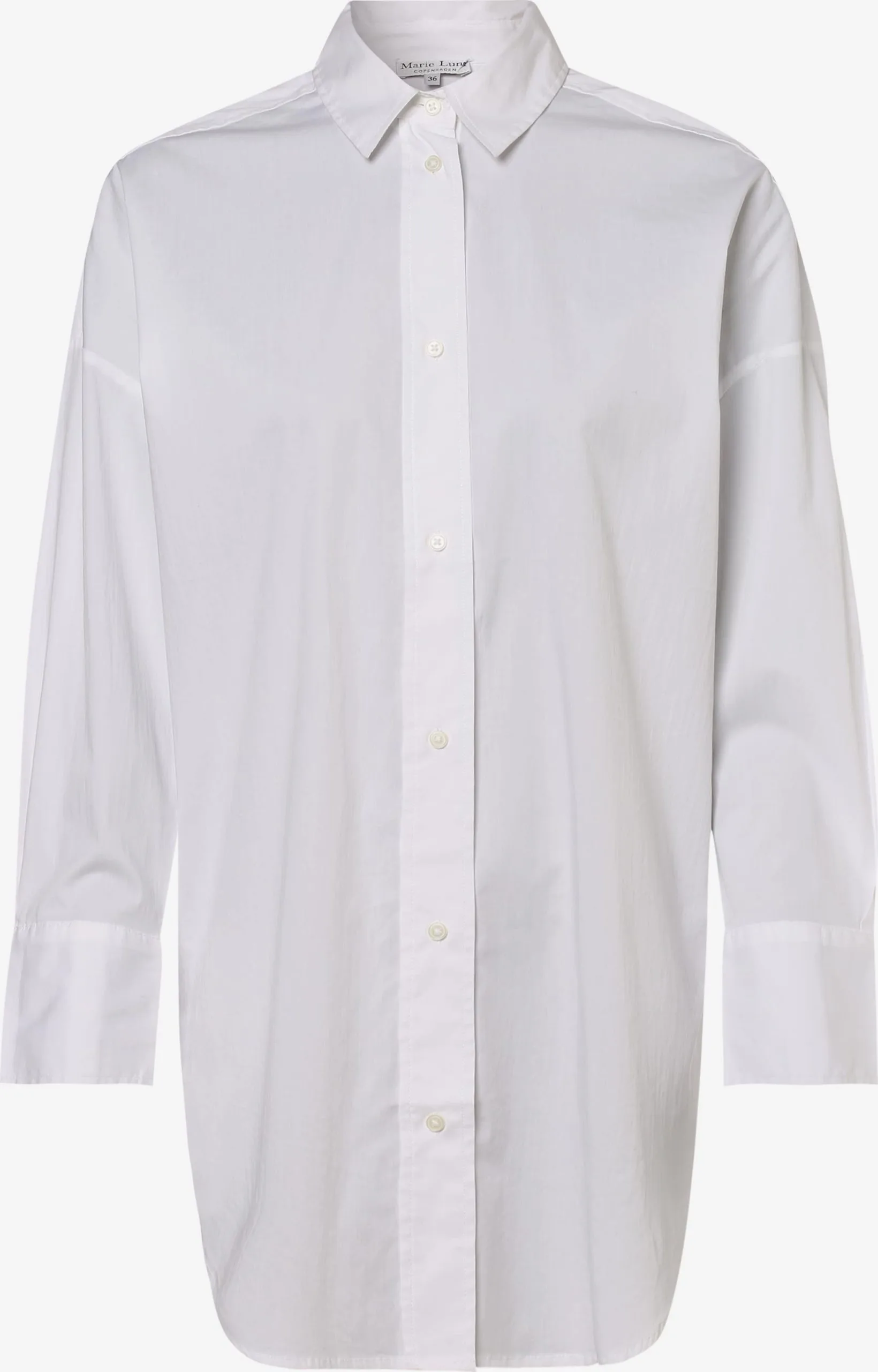 Marie Lund Lange Blouses Blouse Dames Wit 1 Marie Lund Lange Blouses Blouse Dames Wit