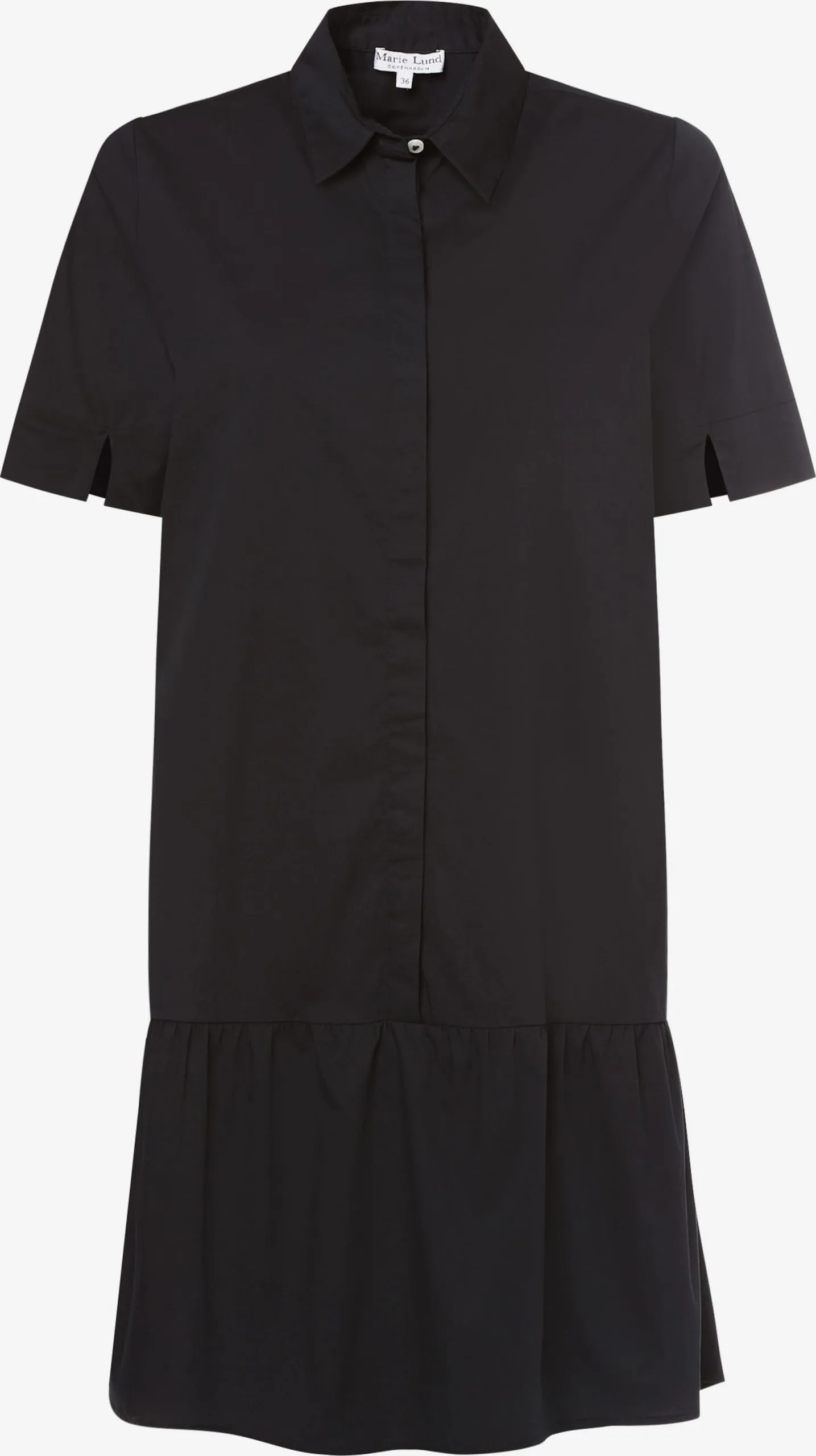 Marie Lund Blousejurken Blousejurk Dames Zwart 1 Marie Lund Blousejurken Blousejurk Dames Zwart