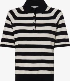 Marie Lund Polos Shirt Dames Zwart / Wit