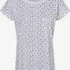 Marie Lund T-shirts Shirt Dames Marine / Wit